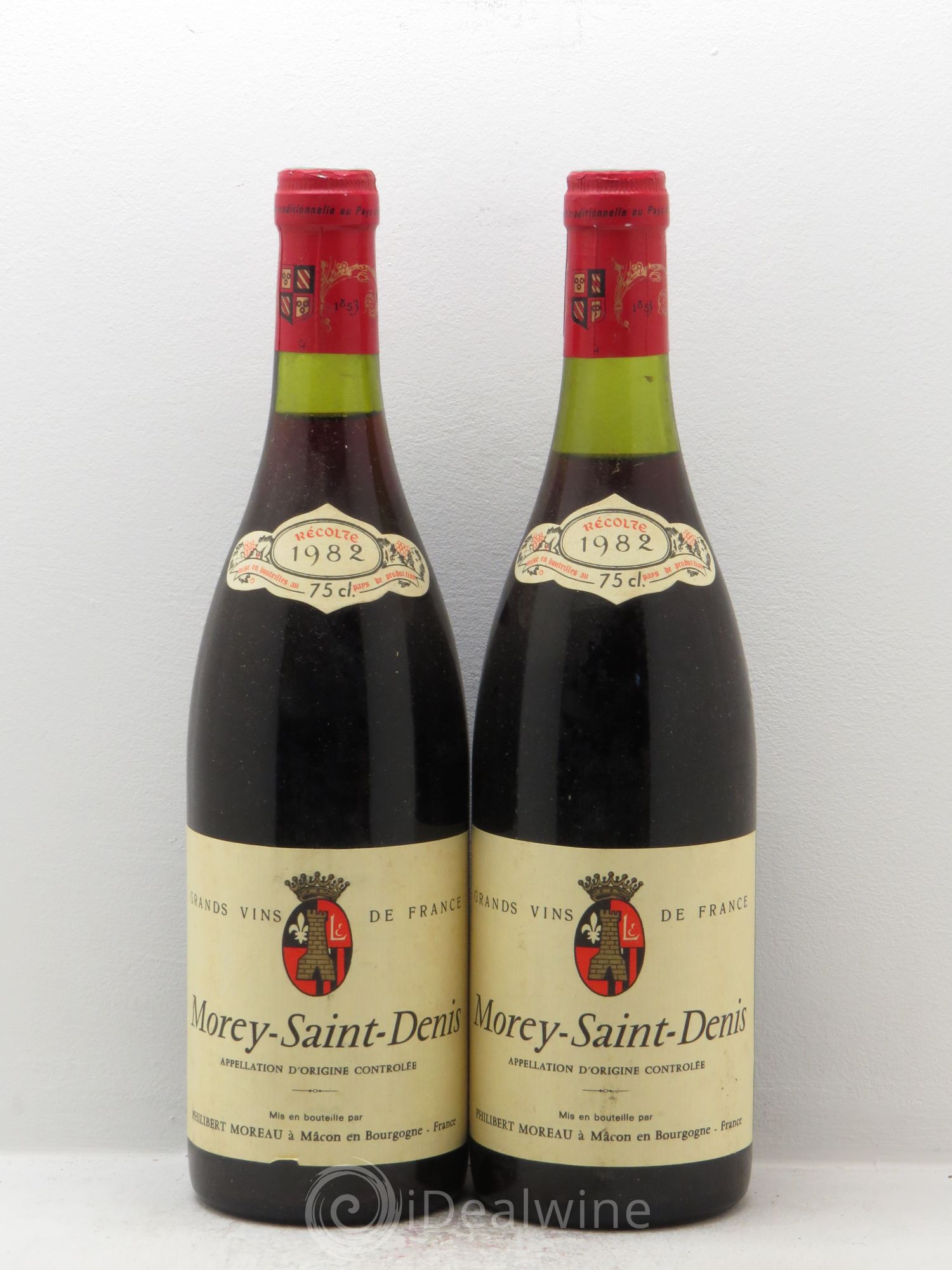 Morey-Saint-Denis Philibert Moreau 1982 - Lot de 2 bouteilles - 0