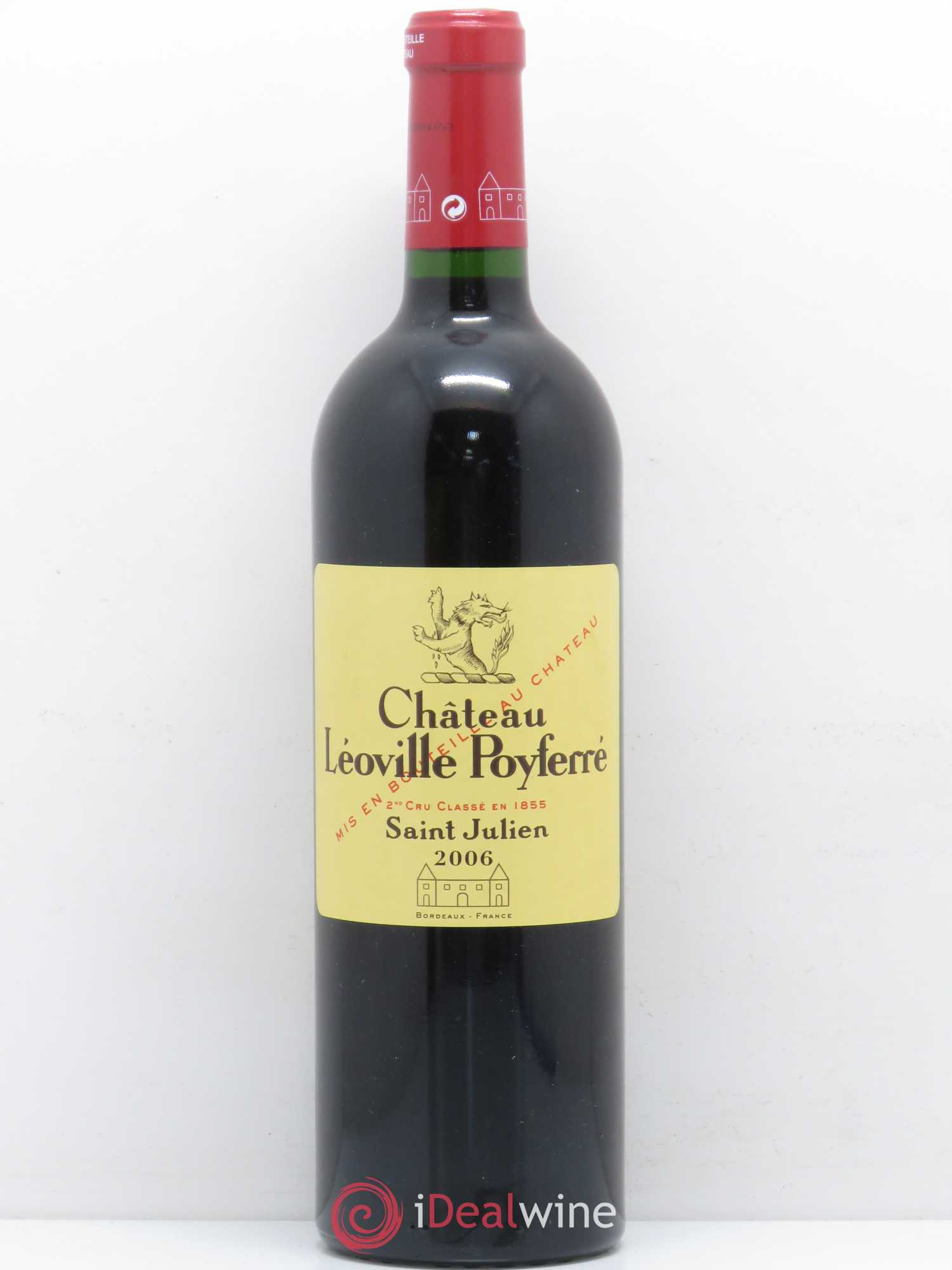 Château Léoville Poyferré 2ème Grand Cru Classé 2006 - Lot de 1 bouteille - 0