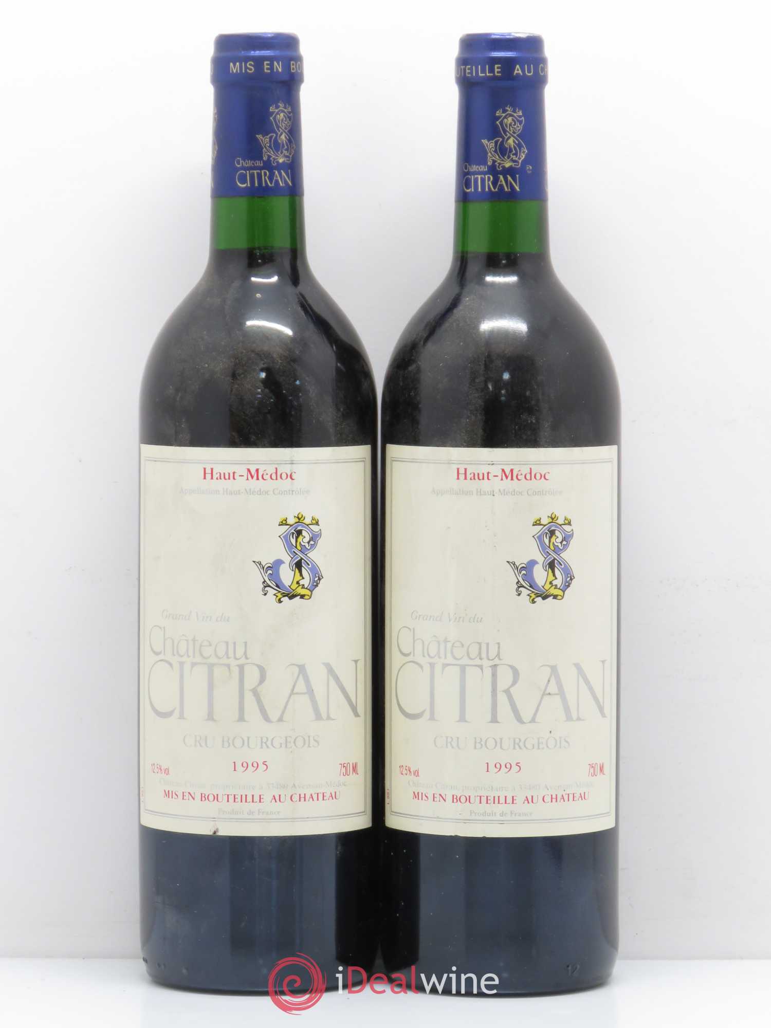 Château Citran Cru Bourgeois 1995 - Lot de 2 bouteilles - 0