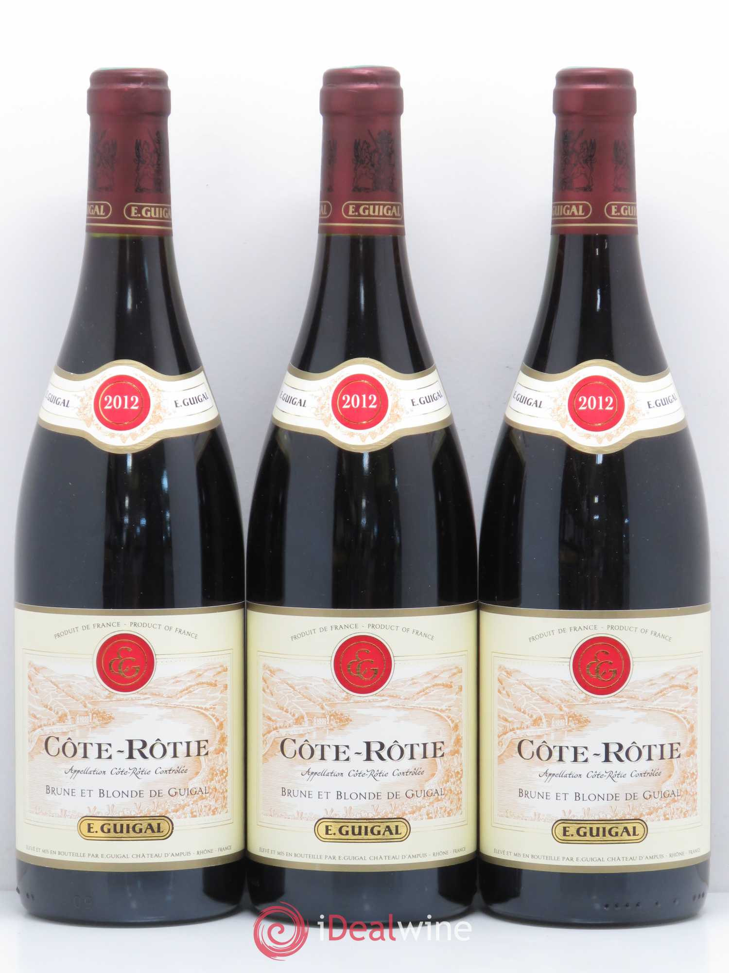 Côte-Rôtie Côtes Brune et Blonde Guigal 2012 - Lot de 3 bouteilles - 0