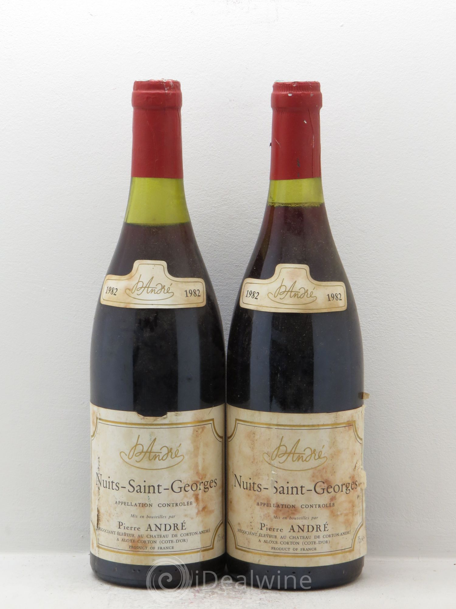 Nuits-Saint-Georges Pierre André 1982 - Lot de 2 bouteilles - 0