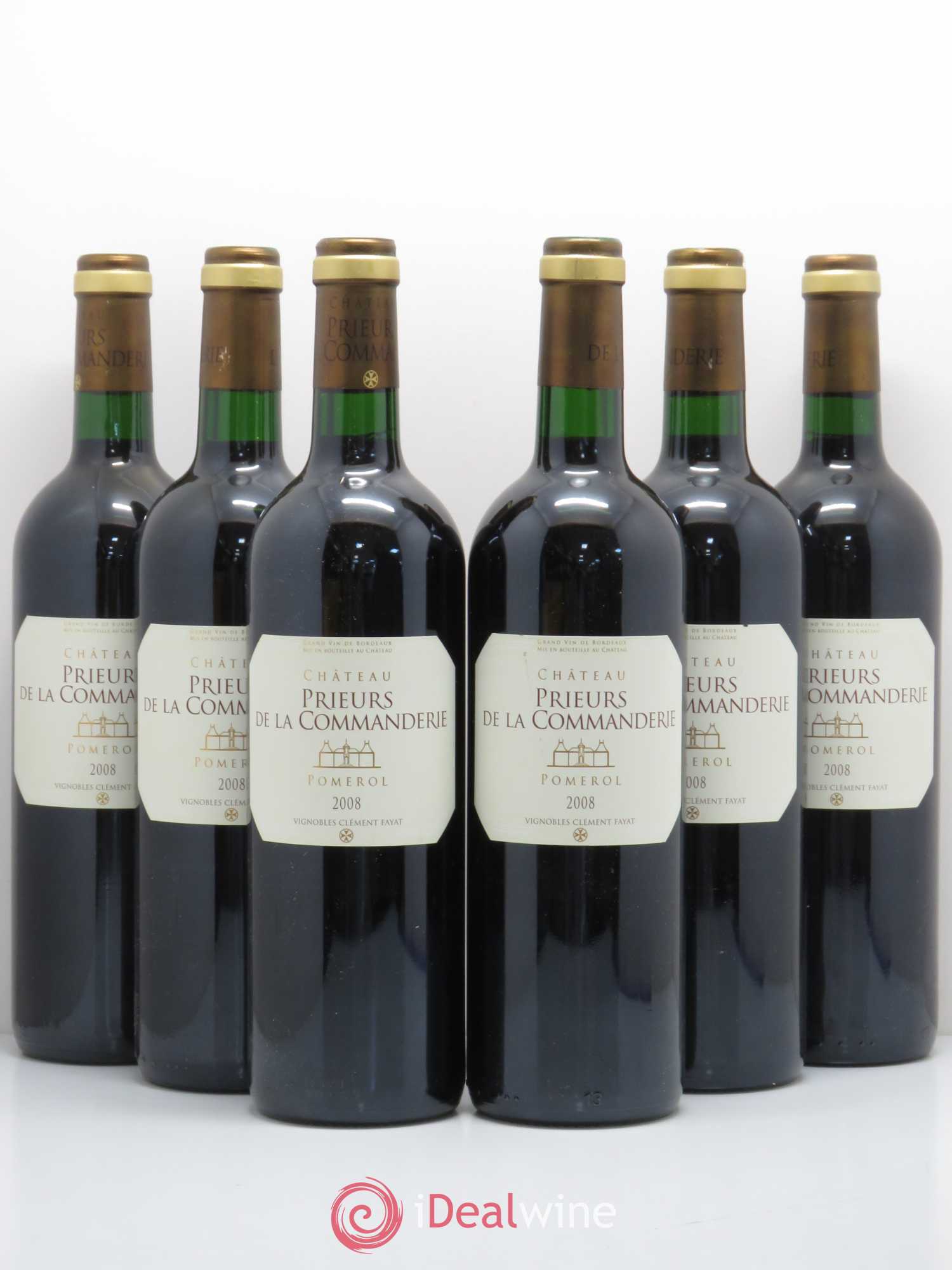 Pomerol Prieur De La Commanderie 2008 - Posten von 6 Flaschen - 0