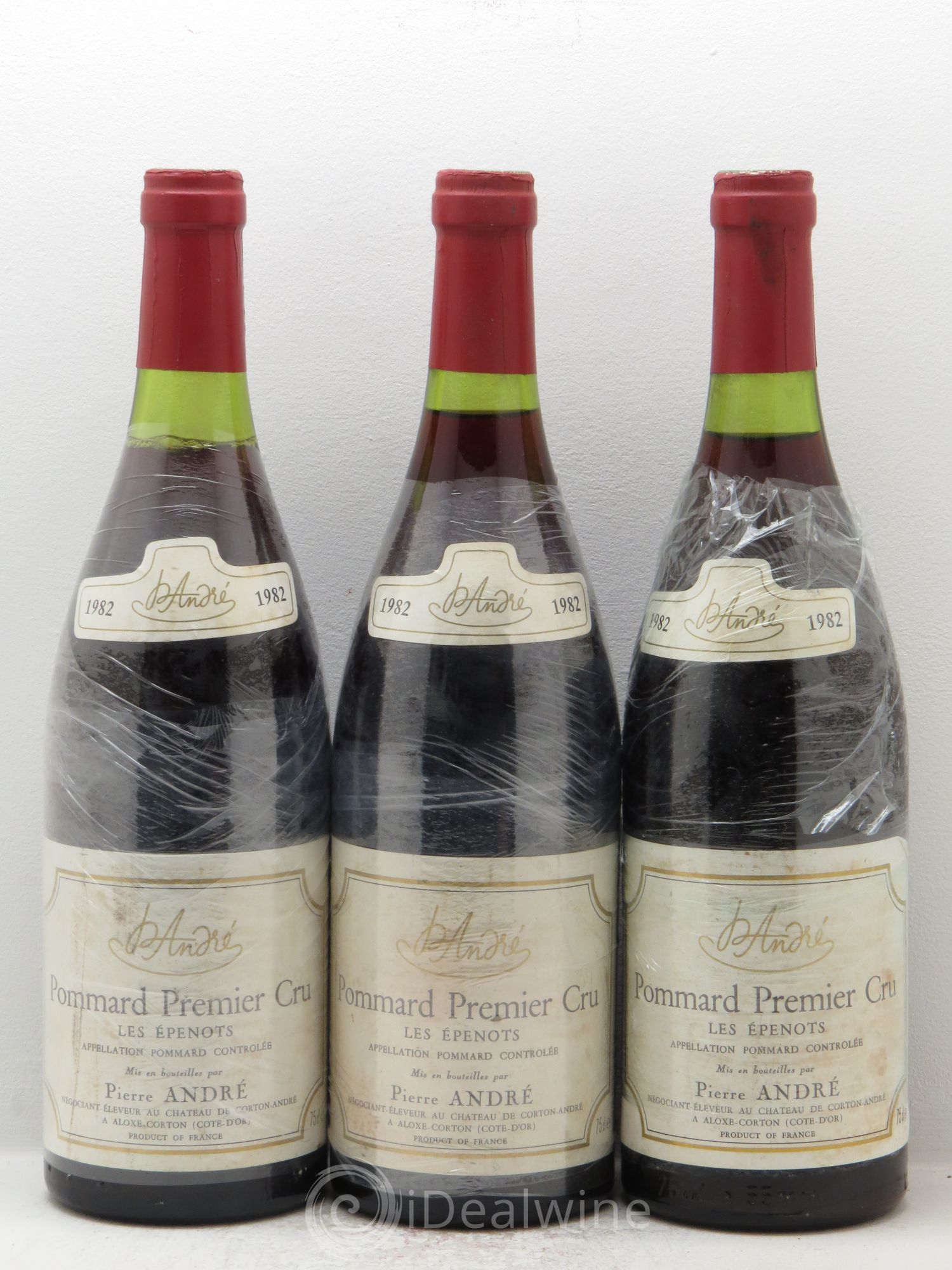 Pommard 1er Cru Pierre André 1982 - Lot de 3 bouteilles - 0