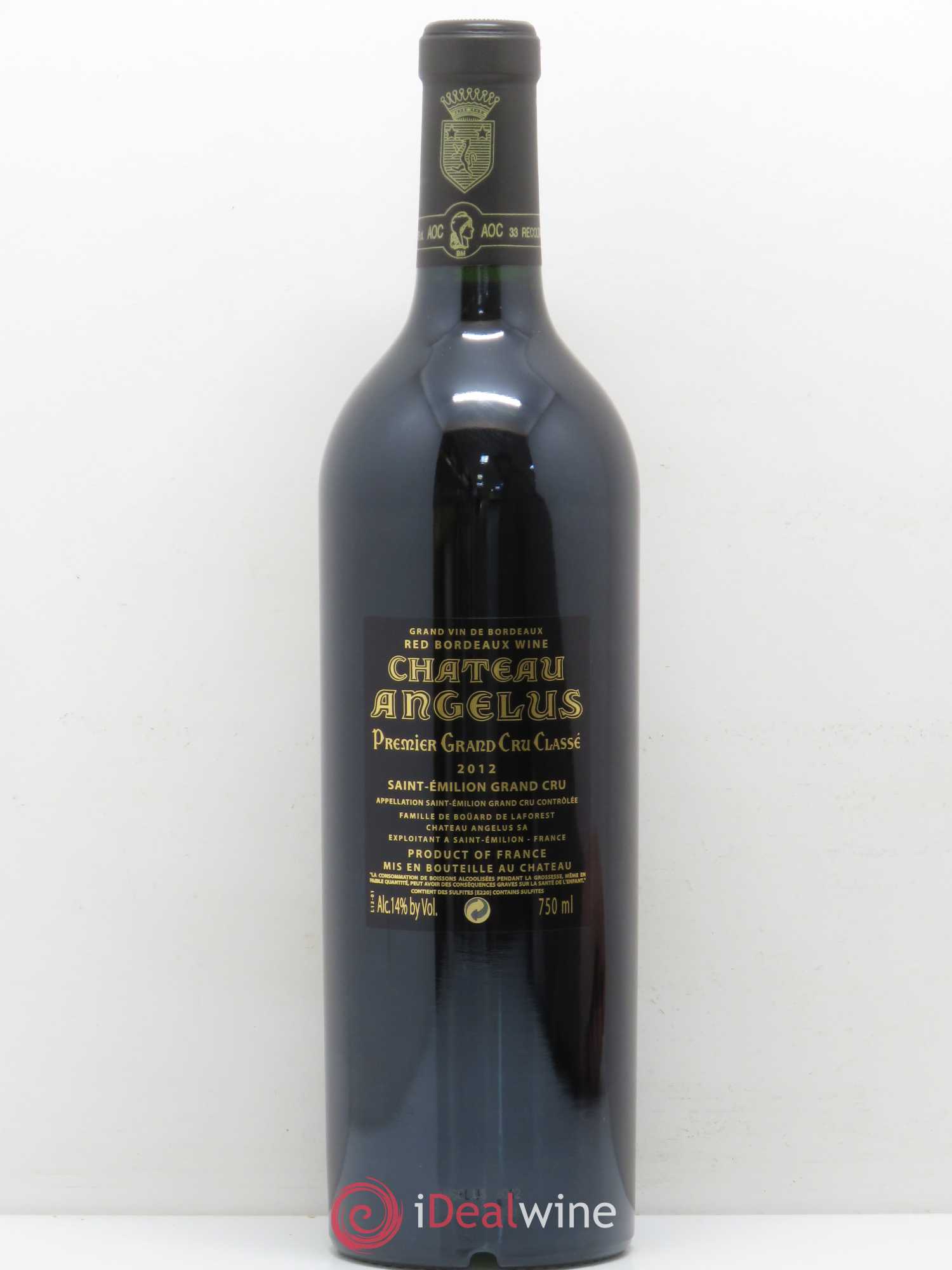 Château Angélus 1er Grand Cru Classé A 2012 - Lot de 1 bouteille - 1