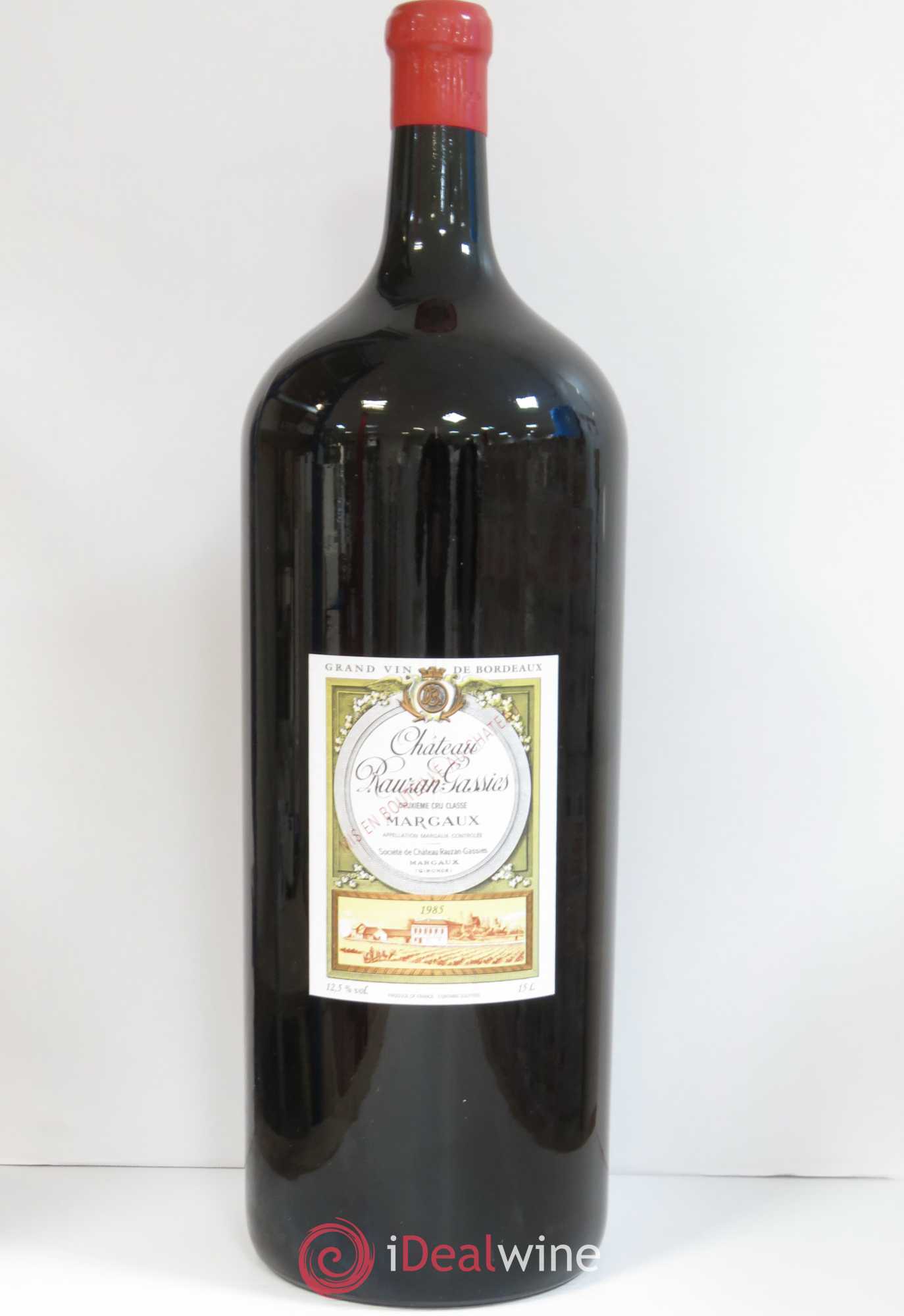 Château Rauzan-Gassies 2ème Grand Cru Classé 1985 - Lot de 1 nabuchodonosor - 0