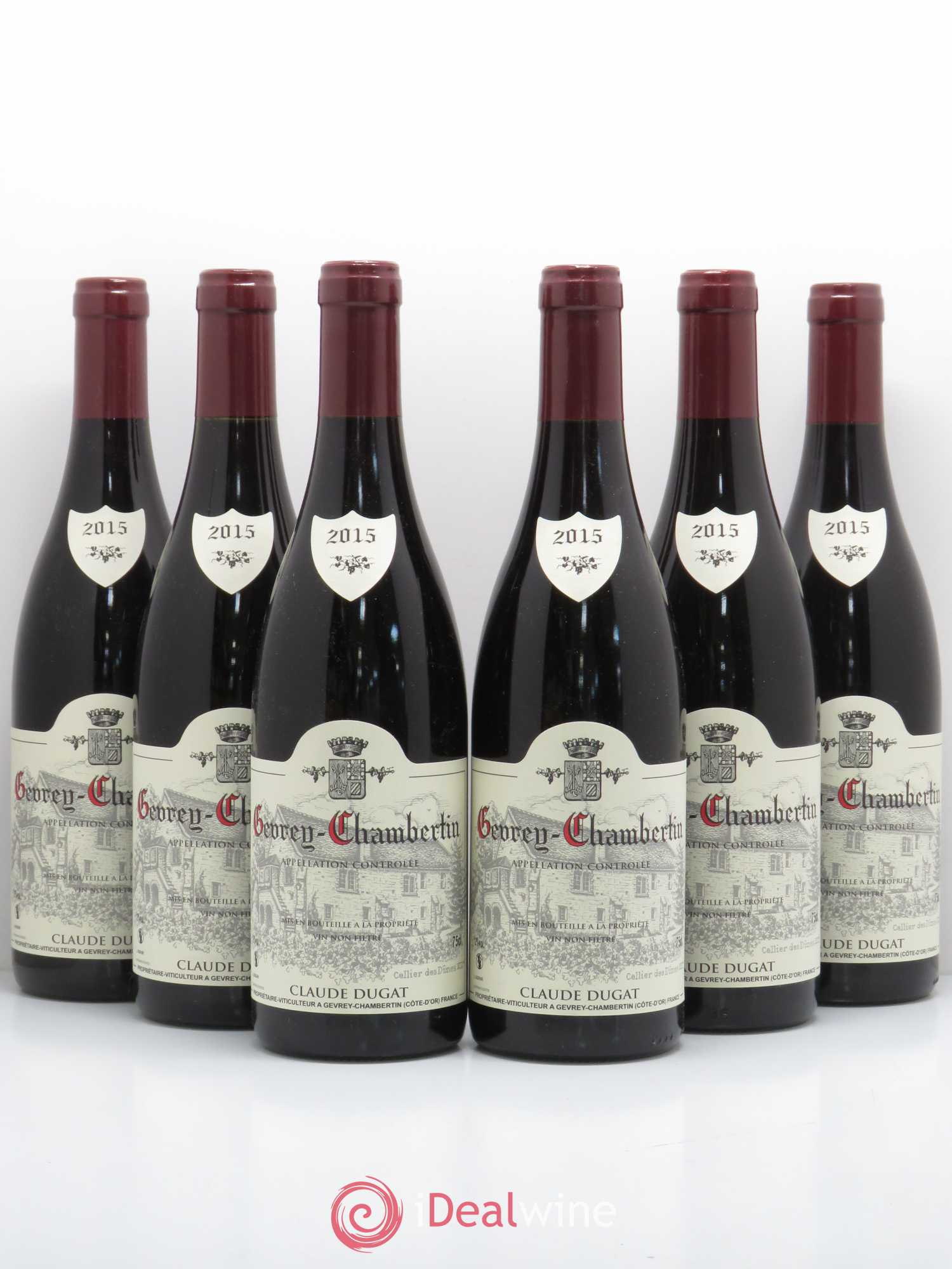 Gevrey-Chambertin Claude Dugat 2015 - Lot de 6 bouteilles - 0