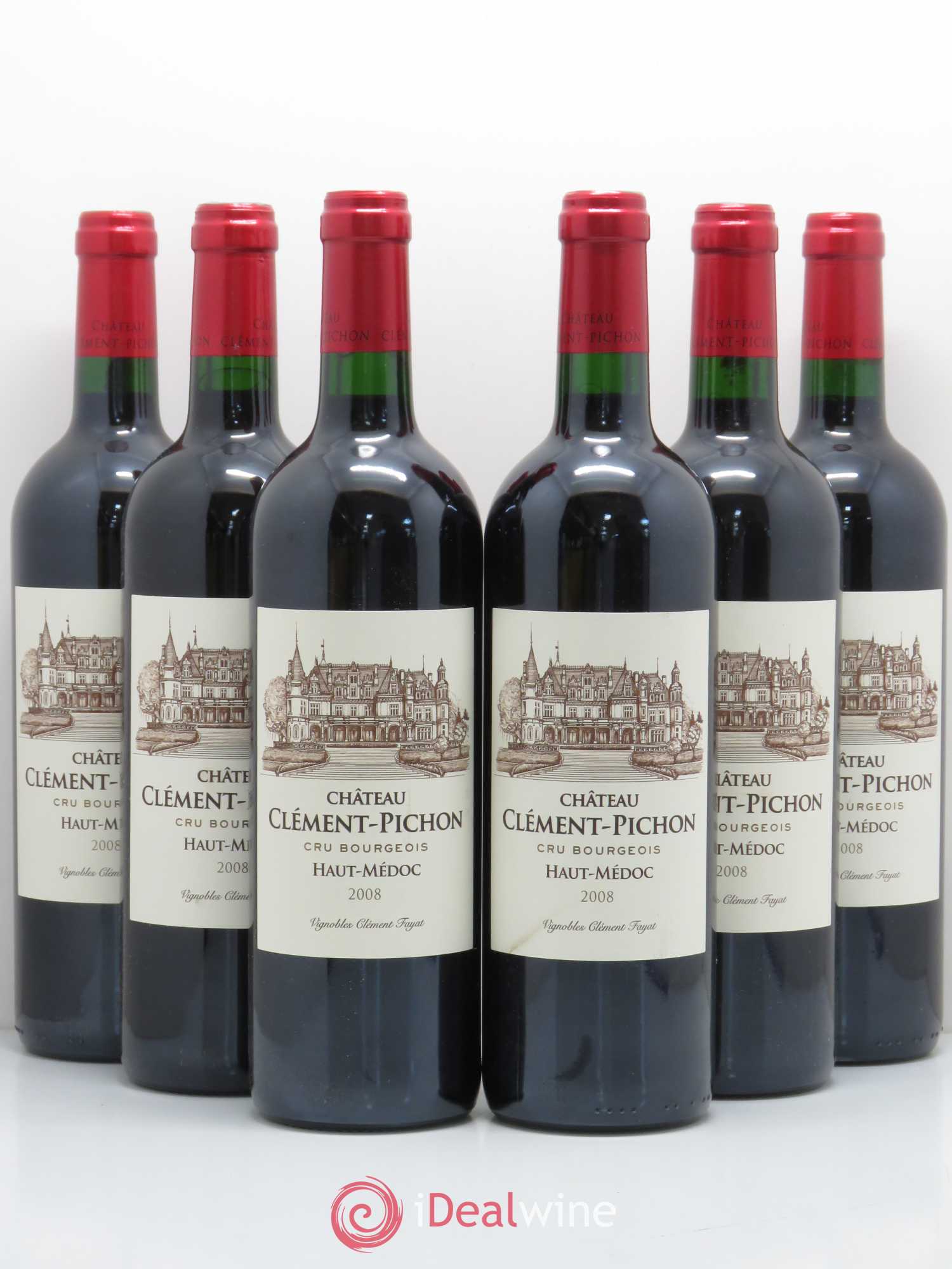 Château Clément-Pichon Cru Bourgeois 2008 - Lot de 6 bouteilles - 0