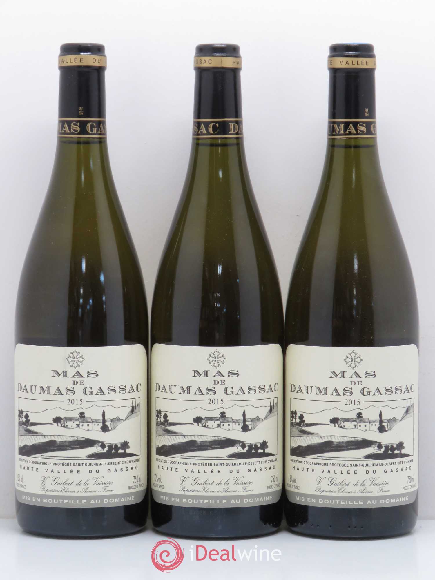 Saint-Guilhem-le-Désert - Cité d'Aniane Mas Daumas Gassac Famille Guibert de La Vaissière 2015 - Lot de 6 bouteilles - 2