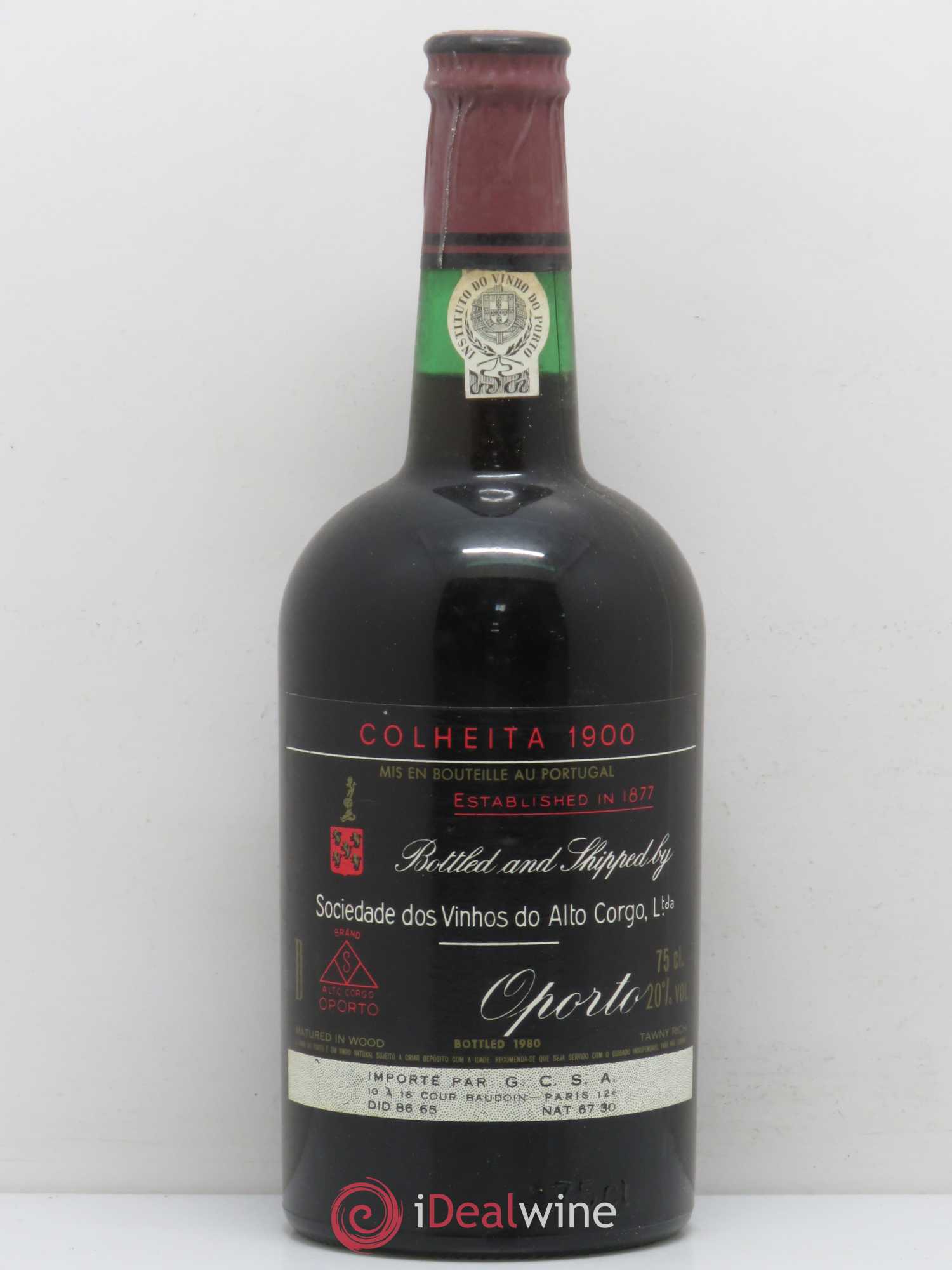 Porto Alto cargo 1900 - Posten von 1 Flasche - 0