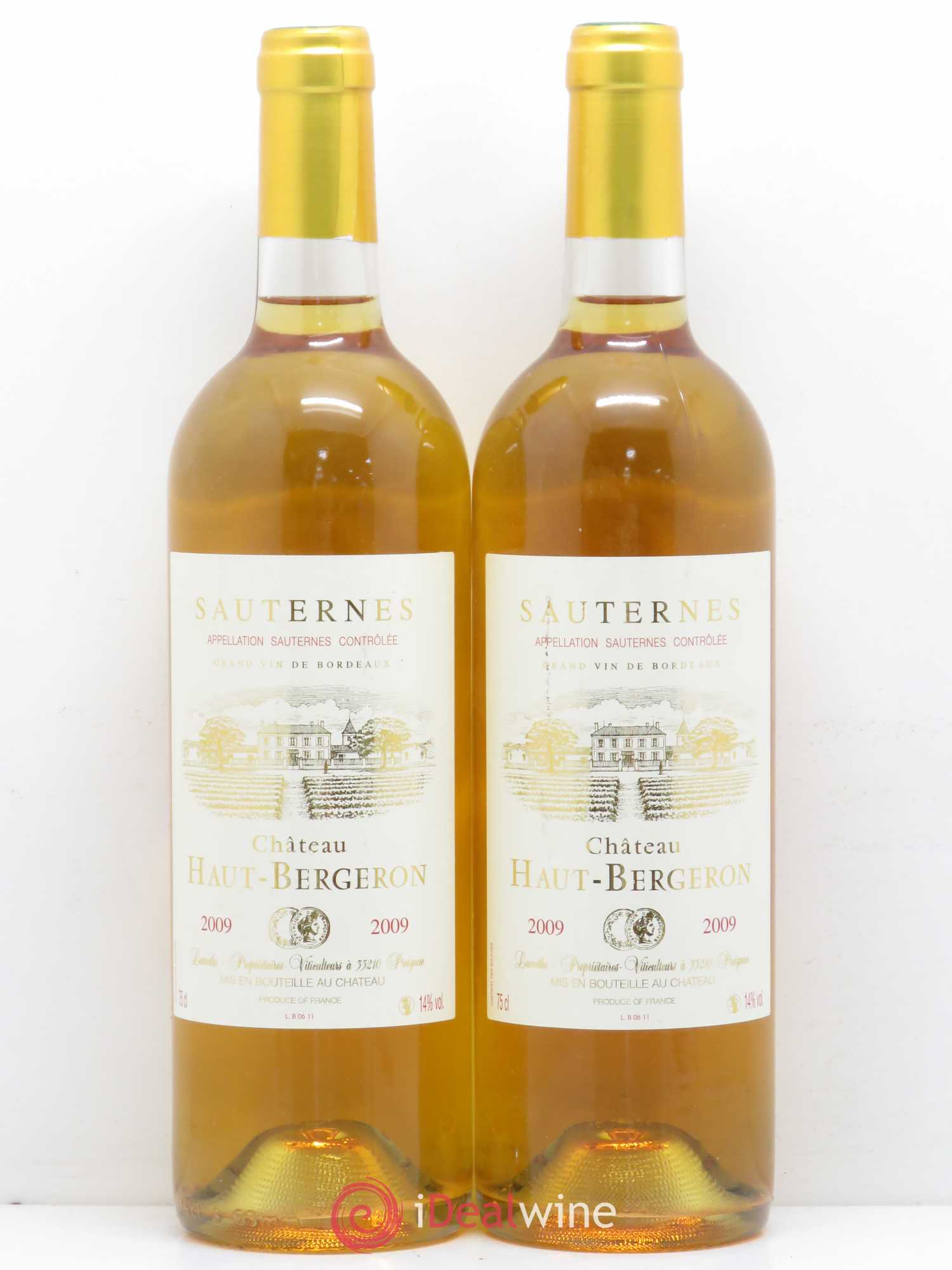 Château Haut-Bergeron 2009 - Lotto di 2 bottiglie - 0