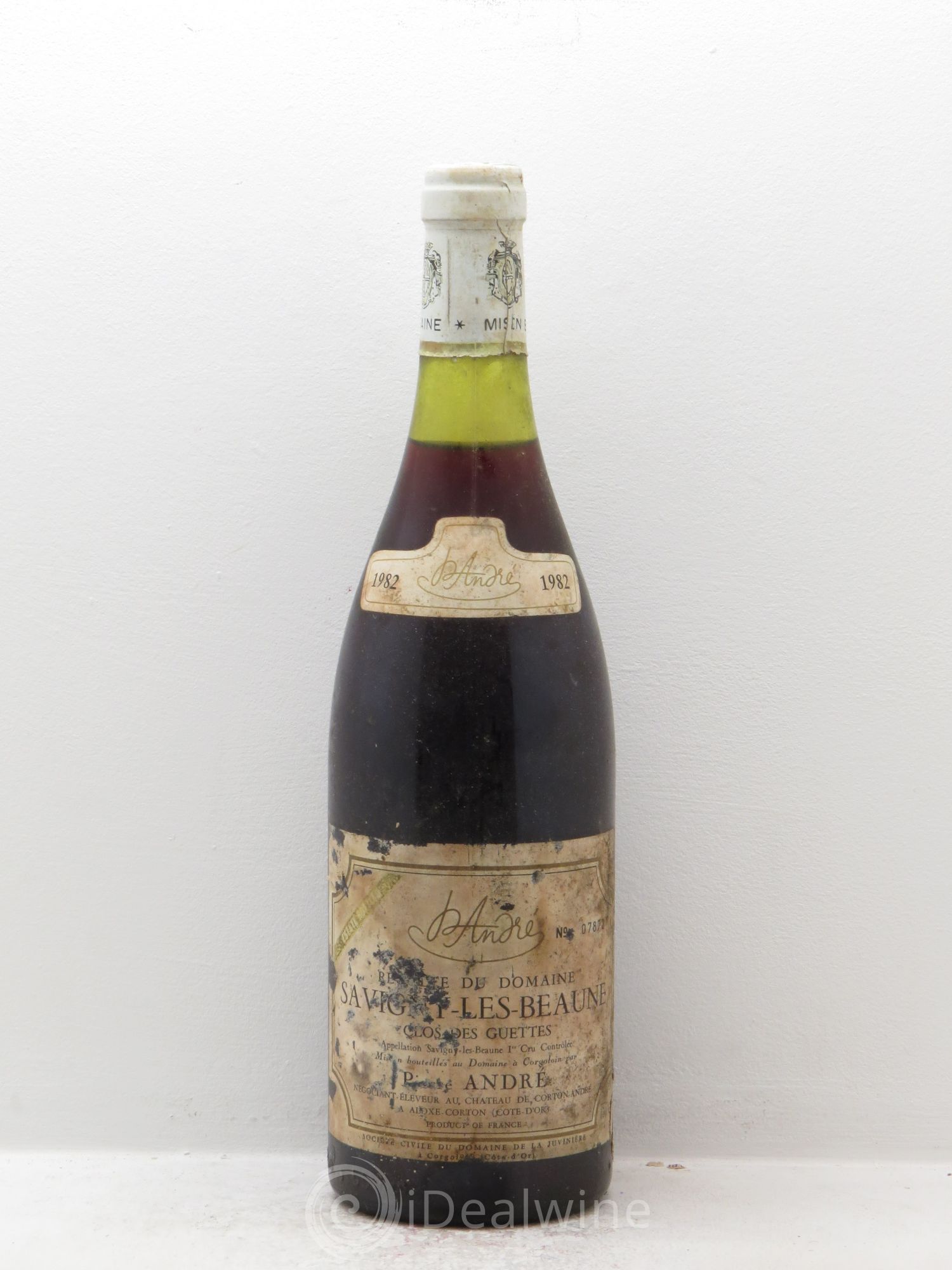 Savigny-lès-Beaune Clos des Guetttes Pierre André 1982 - Posten von 1 Flasche - 0