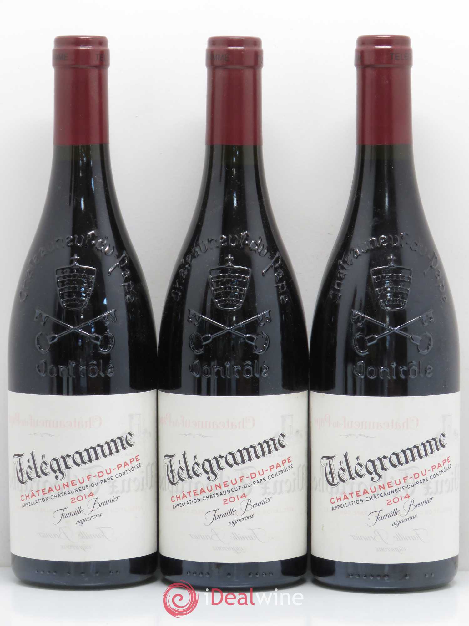 Châteauneuf-du-Pape Vieux Télégraphe (Domaine du) Vignobles Brunier 2014 - Lot de 6 bouteilles - 1