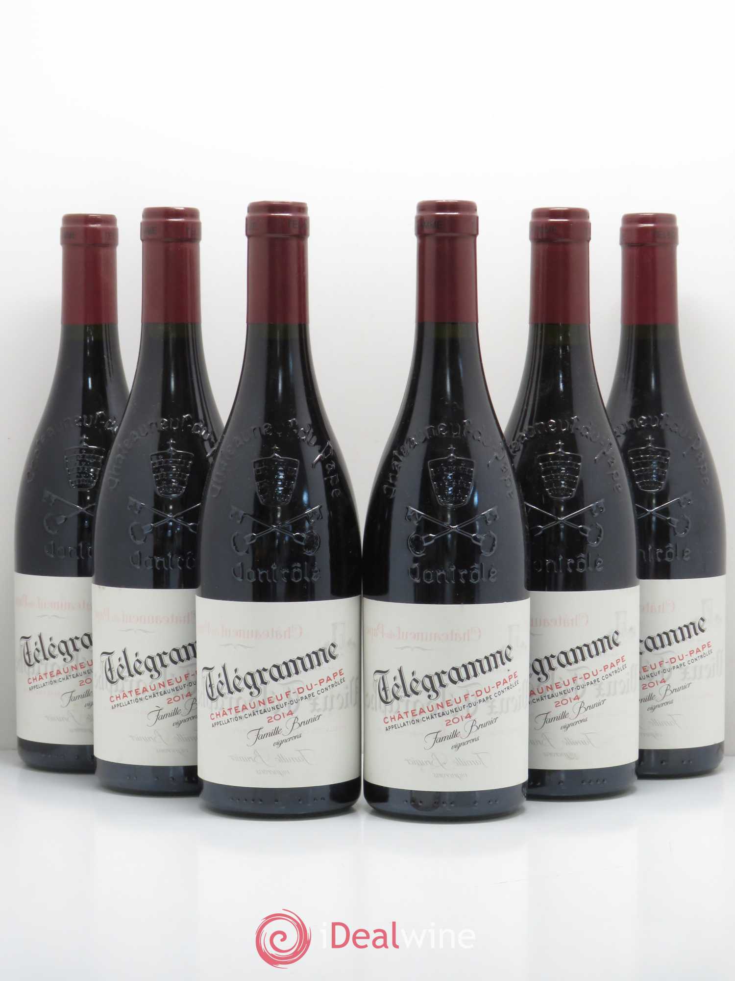 Châteauneuf-du-Pape Vieux Télégraphe (Domaine du) Vignobles Brunier 2014 - Lot de 6 bouteilles - 0