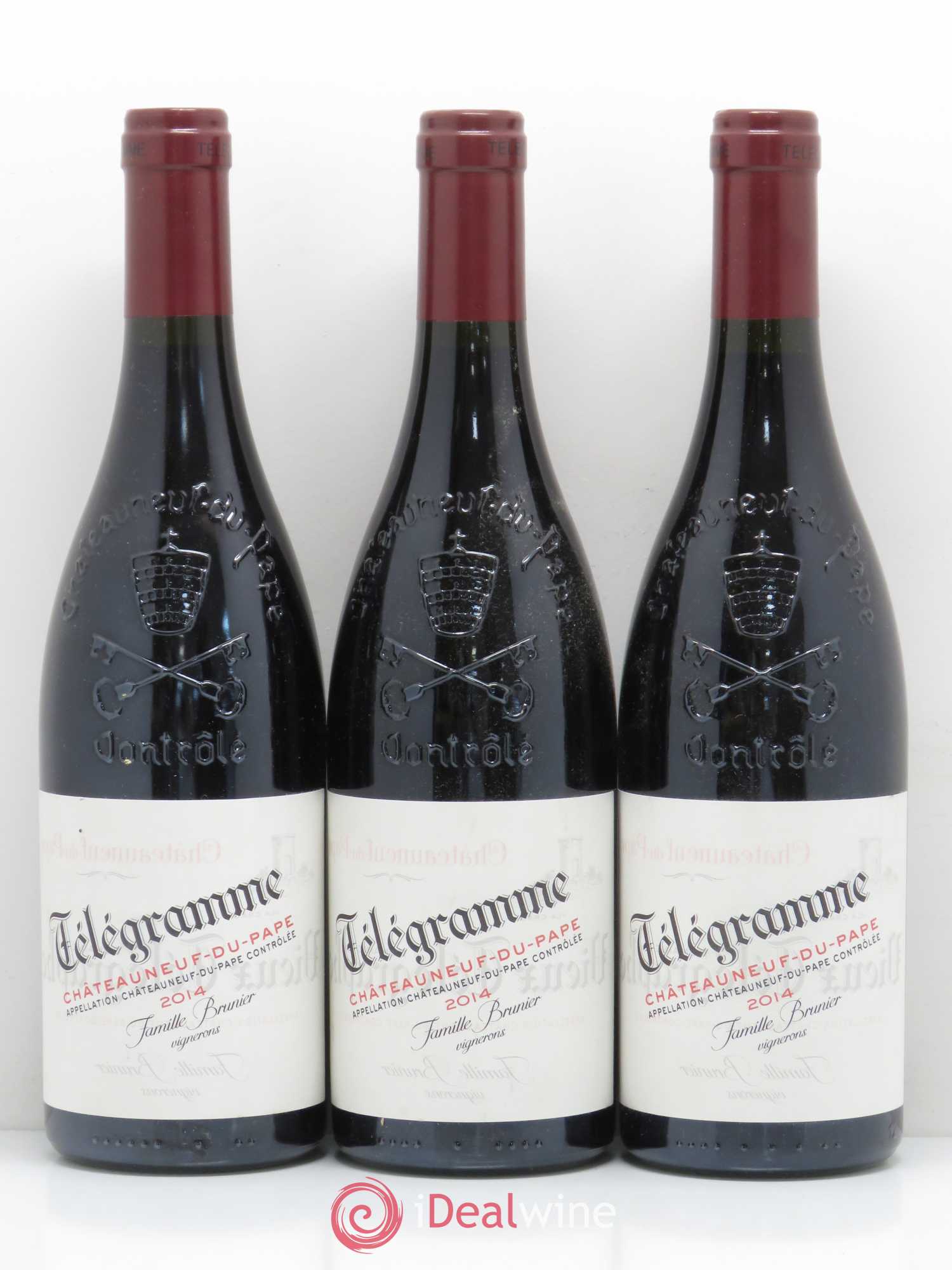 Châteauneuf-du-Pape Télégramme Vignobles Brunier 2014 - Lot de 6 bouteilles - 2