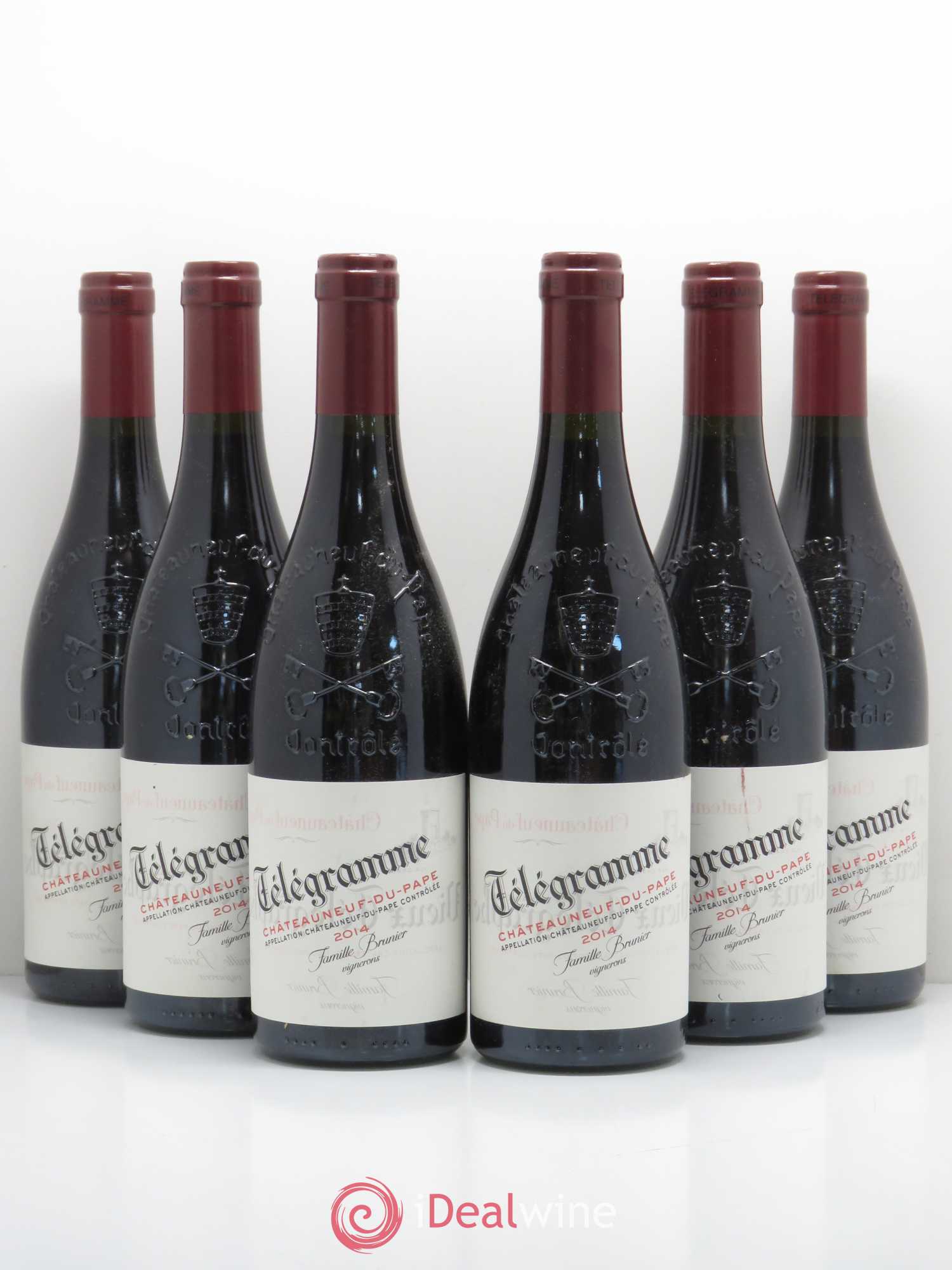 Châteauneuf-du-Pape Télégramme Vignobles Brunier 2014 - Lot de 6 bouteilles - 0