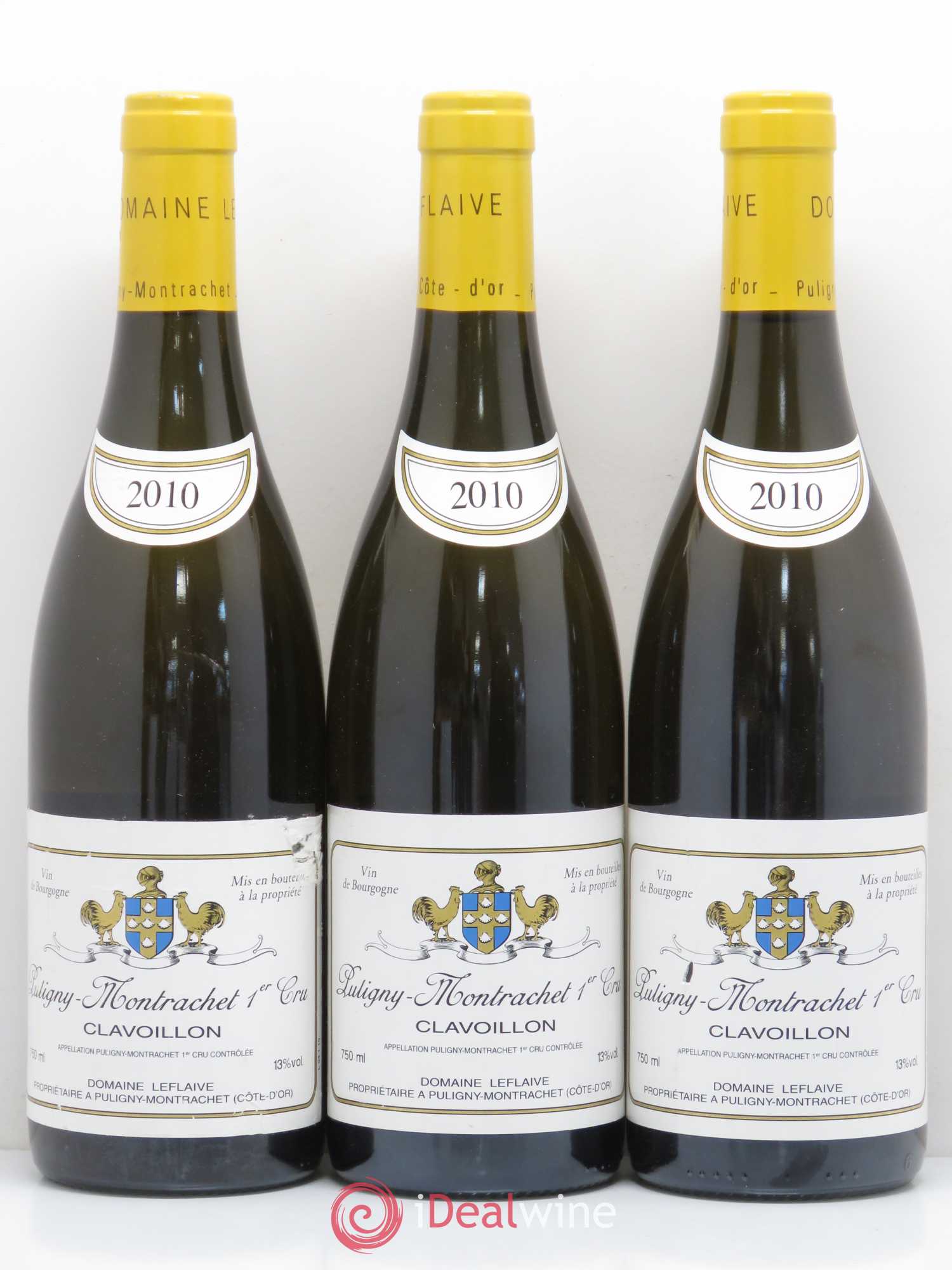 Puligny-Montrachet 1er Cru Clavoillon Leflaive (Domaine) 2010 - Lot de 3 bouteilles - 0