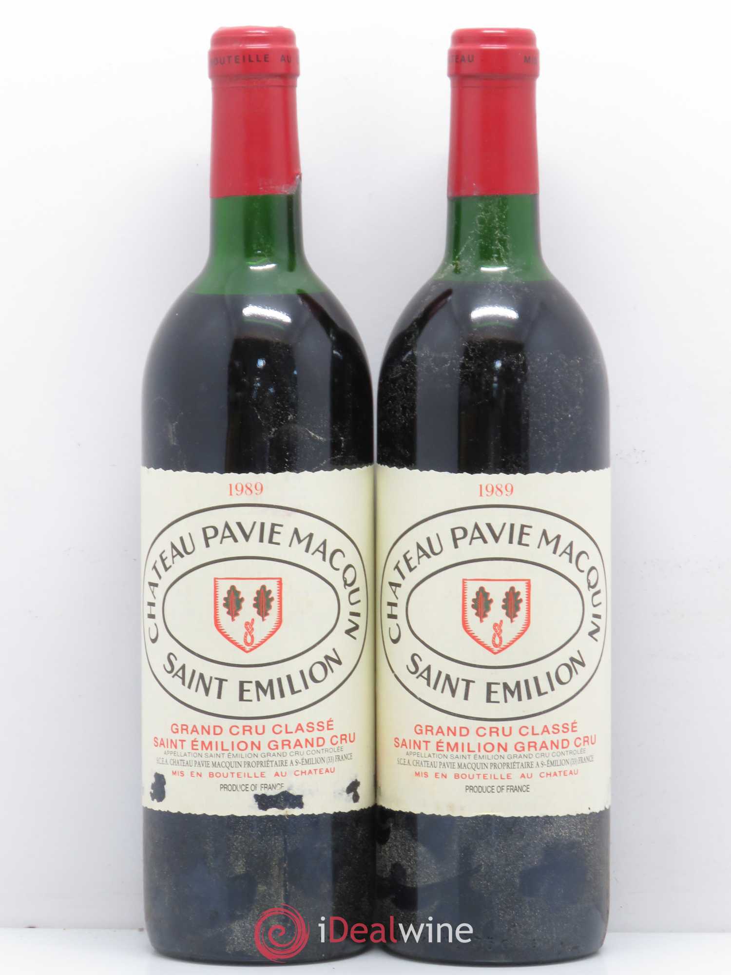 Château Pavie Macquin 1er Grand Cru Classé B 1989 - Lot de 5 bouteilles - 2