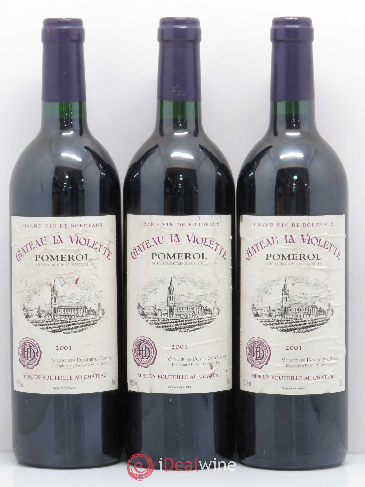 Château la Violette 2001 - Lot de 6 bouteilles - 2
