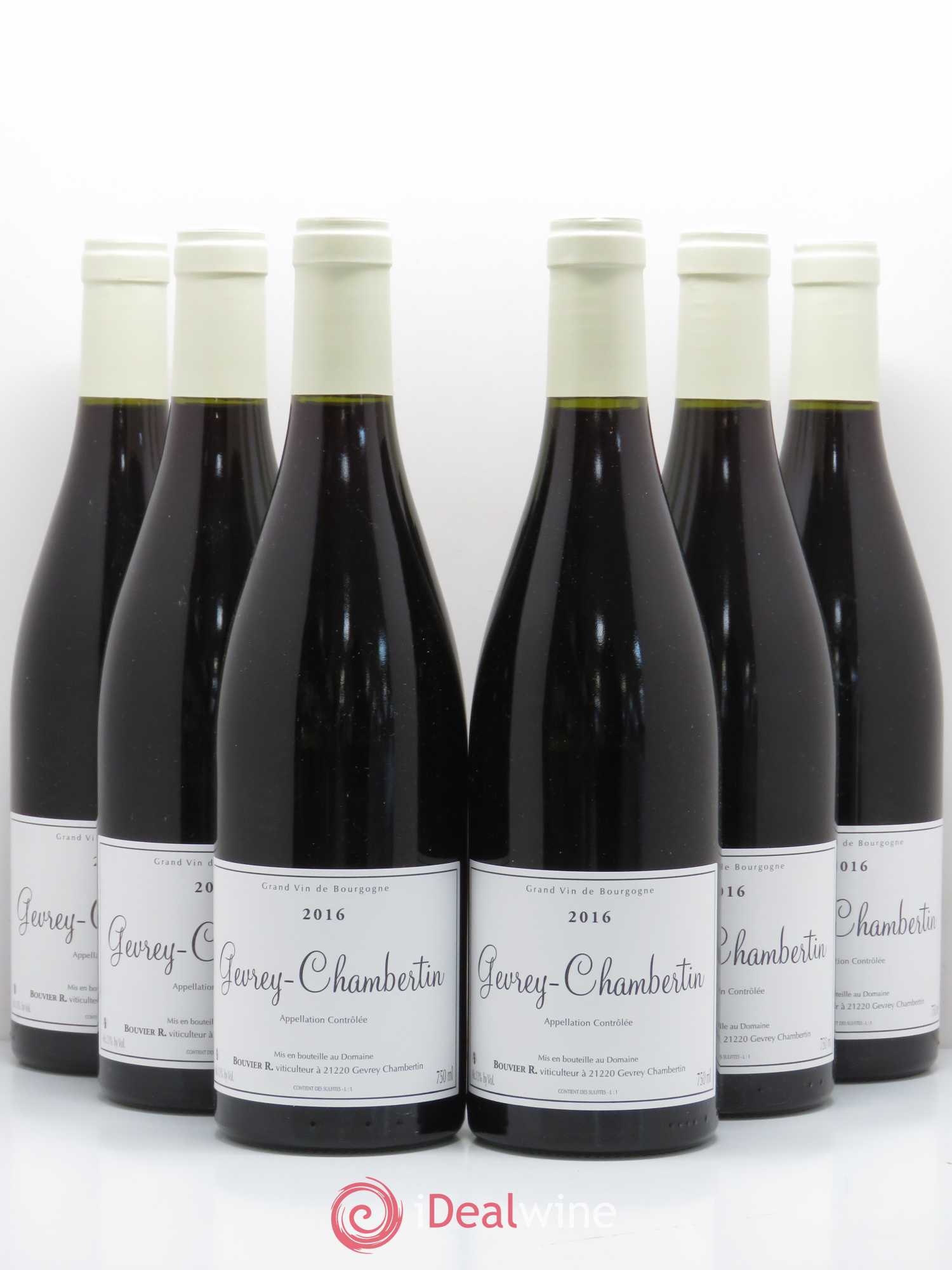 Gevrey-Chambertin Rene Bouvier 2016 - Lot de 6 bouteilles - 0