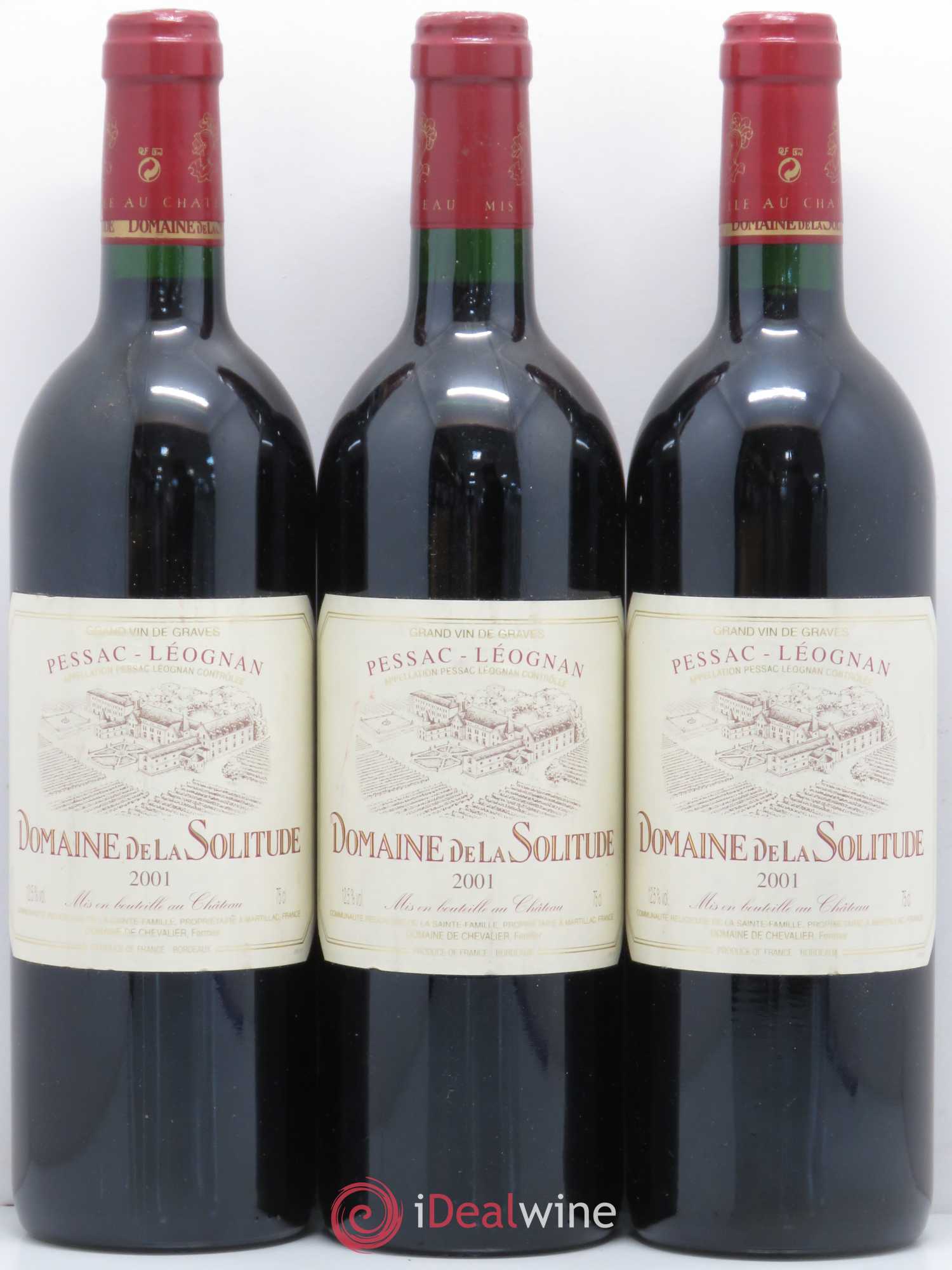 Domaine de la Solitude 2001 - Lot de 3 bouteilles - 0
