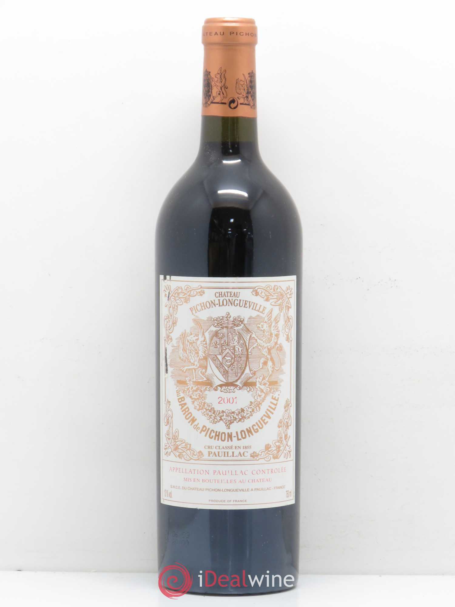 Pichon Longueville Baron 2ème Grand Cru Classé 2001 - Lot de 1 bouteille - 0