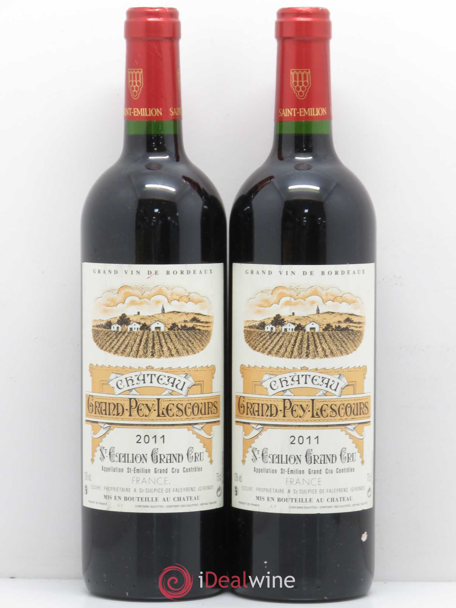 Saint-Émilion Grand Pey Lescours 2011 - Lot de 5 bouteilles - 2