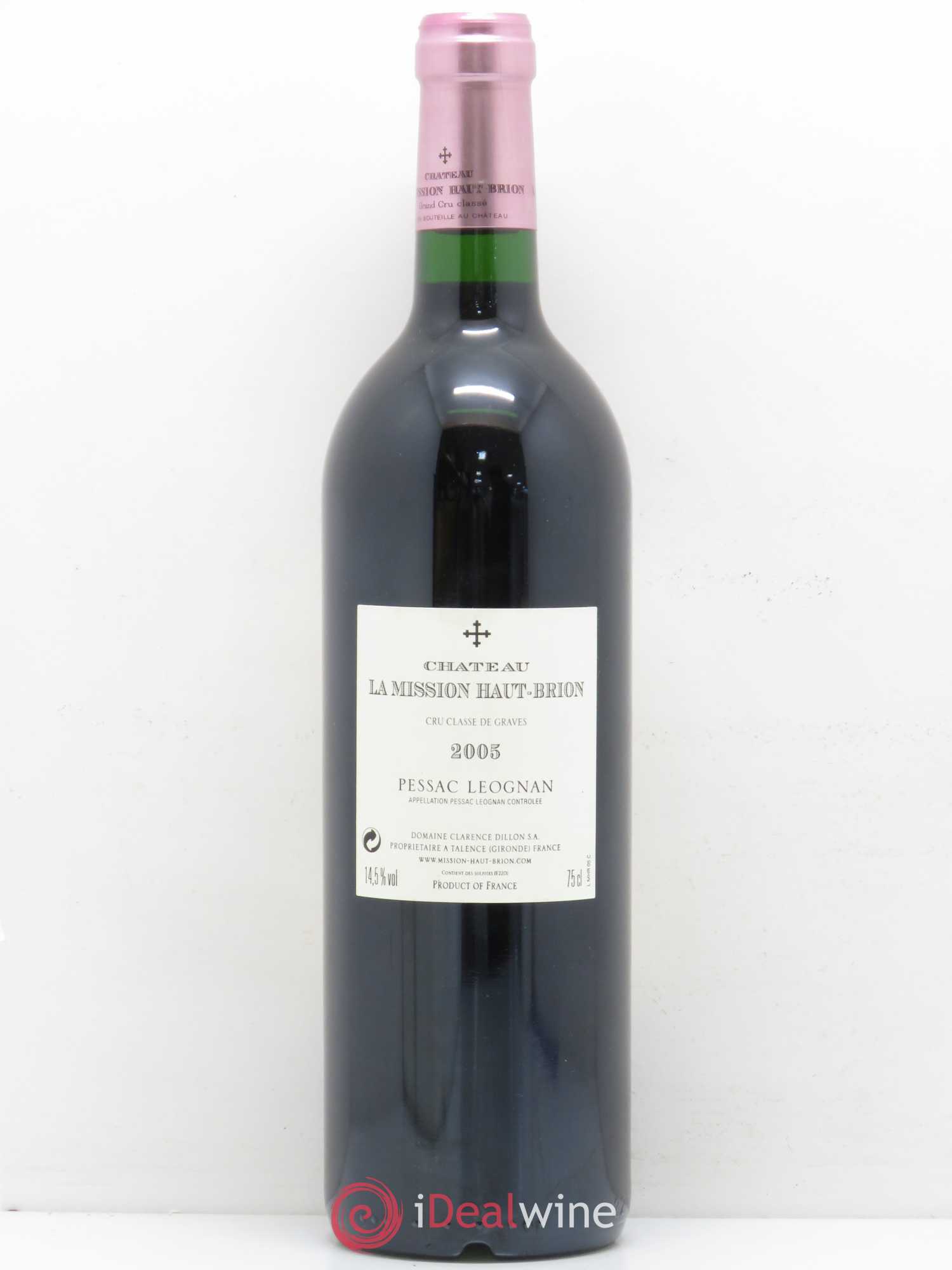 Château la Mission Haut-Brion Cru Classé de Graves 2005 - Lot de 1 bouteille - 1
