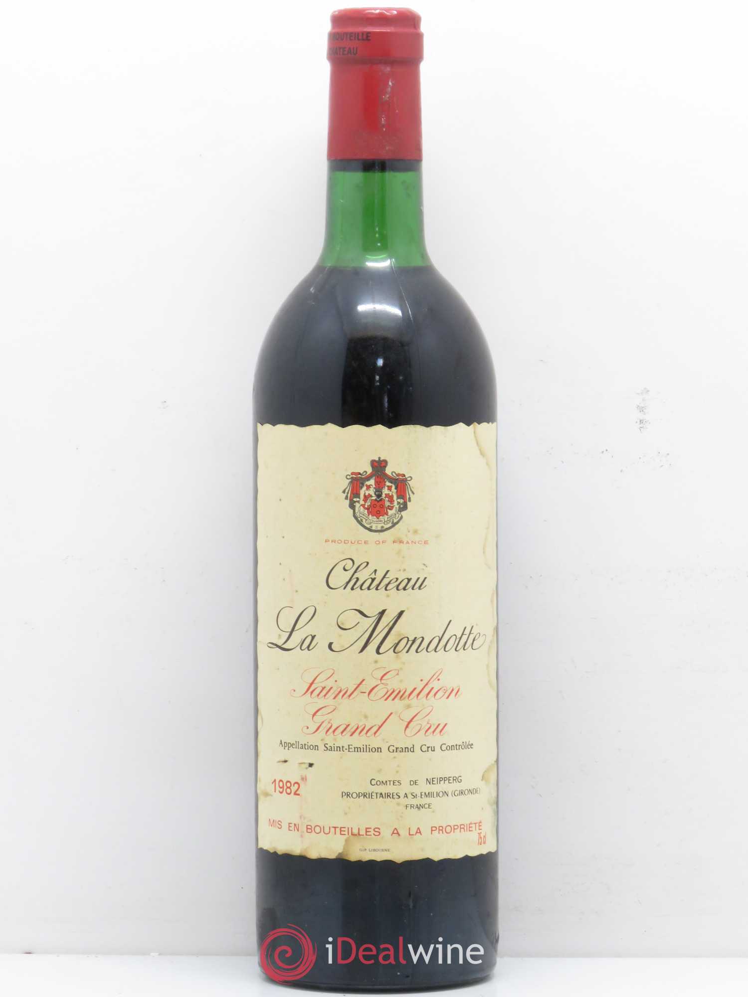 La Mondotte 1er Grand Cru Classé B depuis 2012 1982 - Lot de 1 bouteille - 0