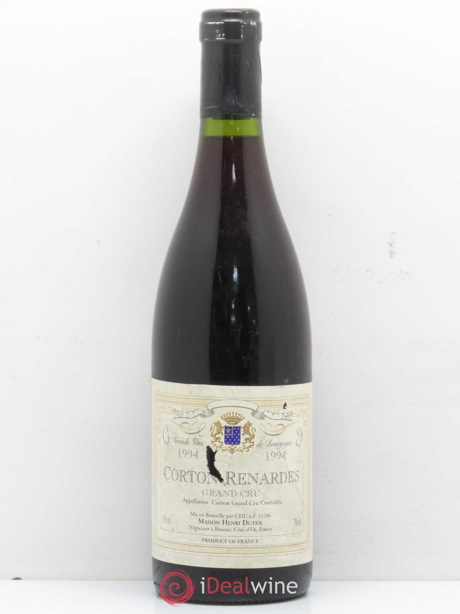 Corton Grand Cru Renardes Domaine Henri Duteil 1994 - Posten von 1 Flasche - 0