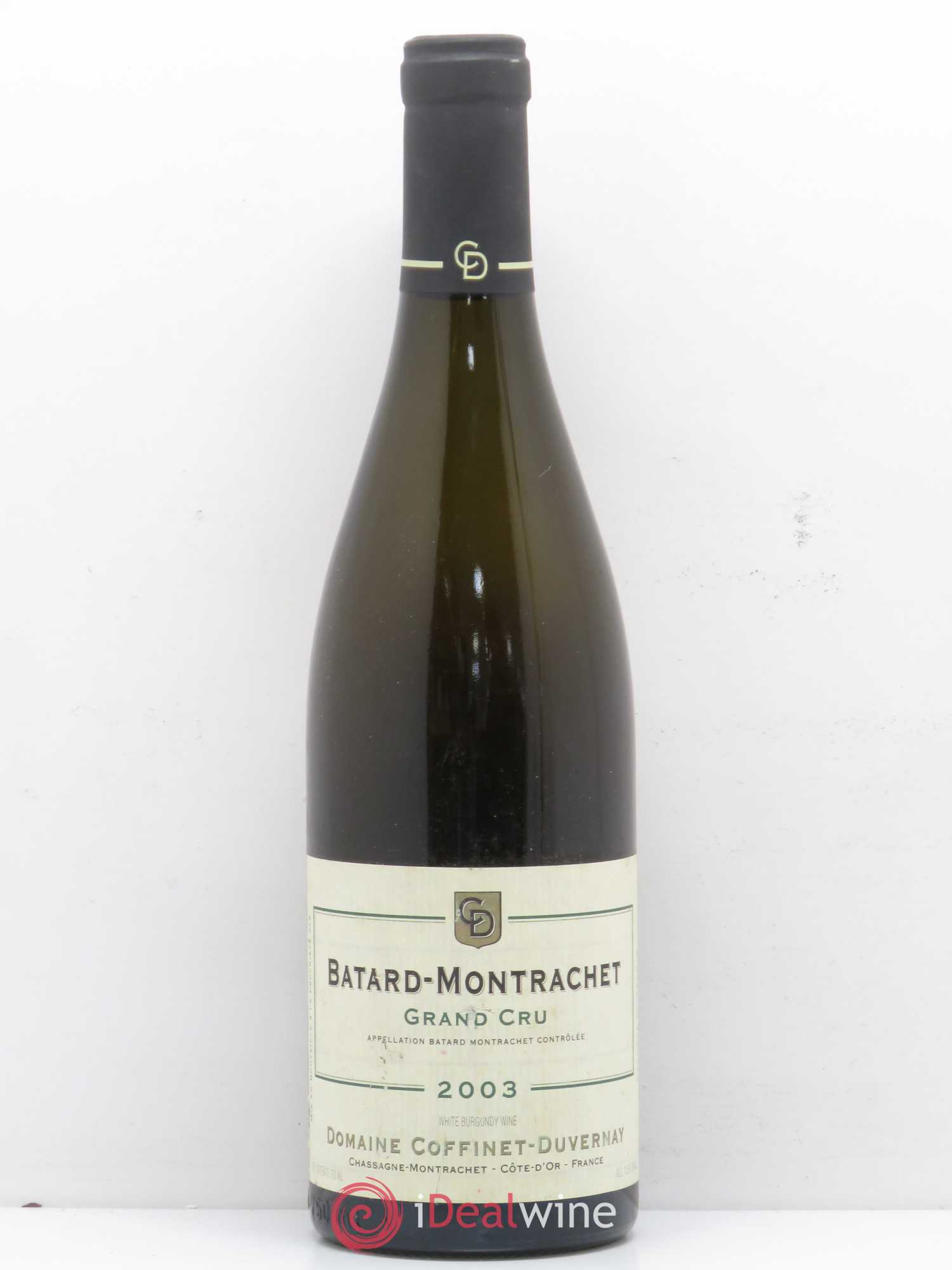 Bâtard-Montrachet Grand Cru Domaine Coffinet Duvernay 2003 - Posten von 1 Flasche - 0