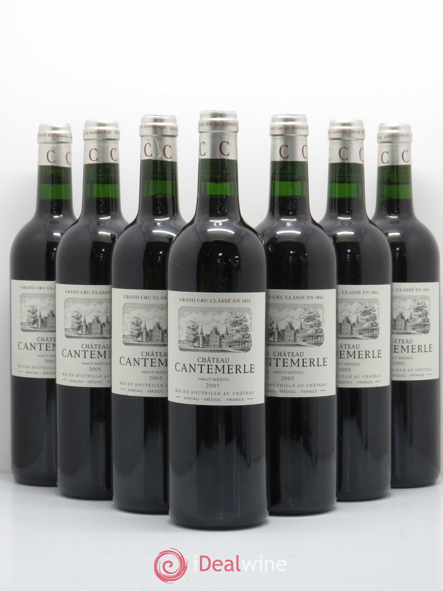 Château Cantemerle 5ème Grand Cru Classé 2005 - Lot de 7 bouteilles - 0