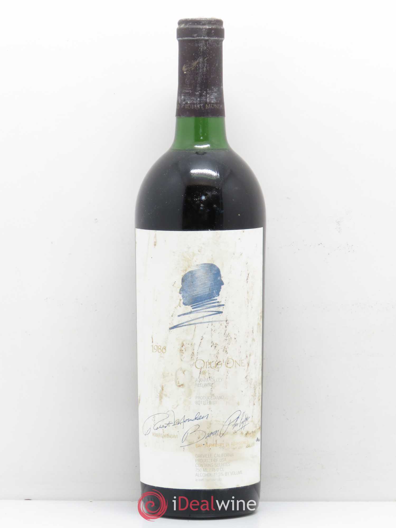 Napa Valley Opus One Robert Mondavi 1986 - Lot de 1 bouteille - 0