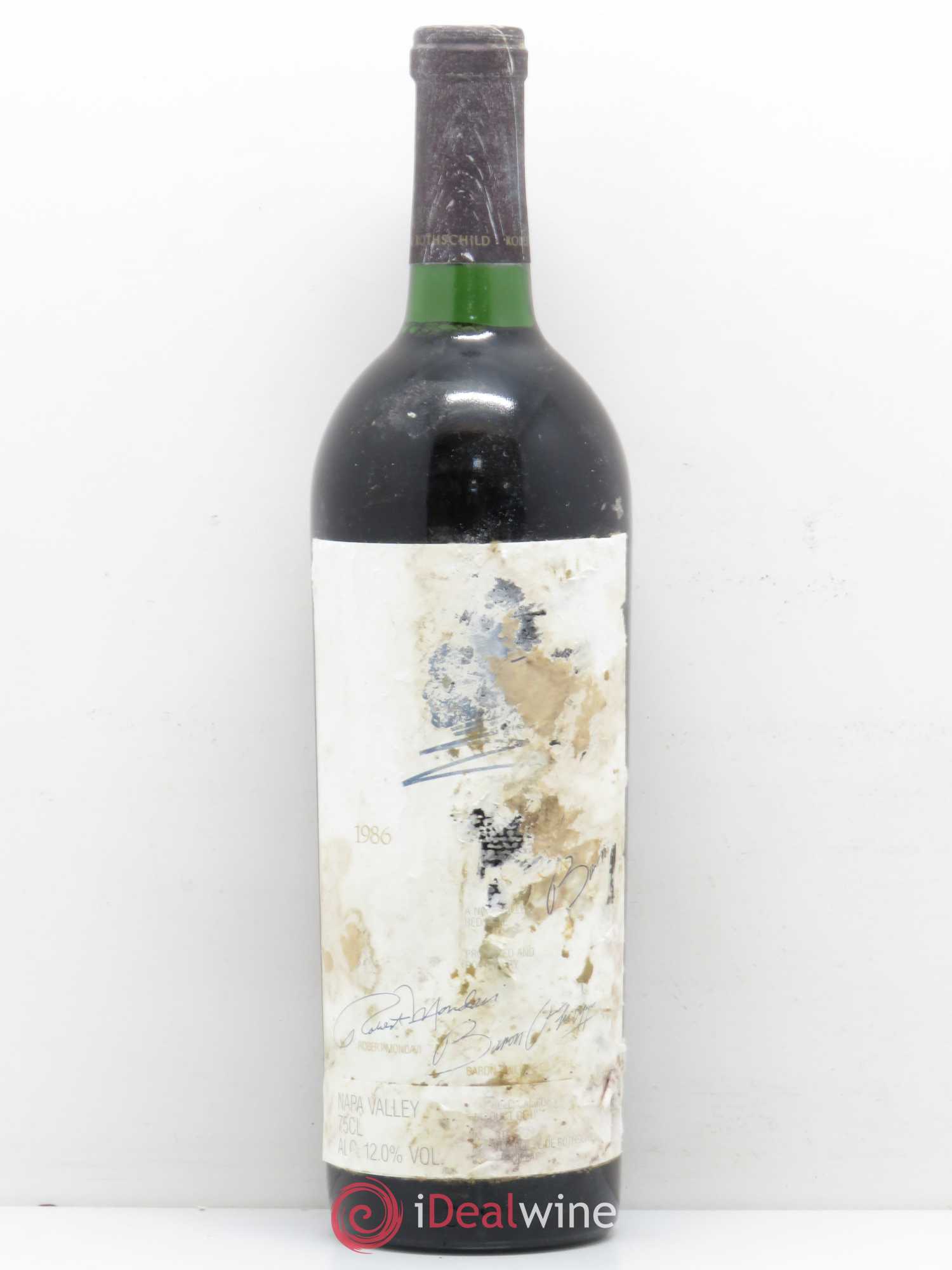 Napa Valley Opus One Robert Mondavi 1986 - Lot de 1 bouteille - 0