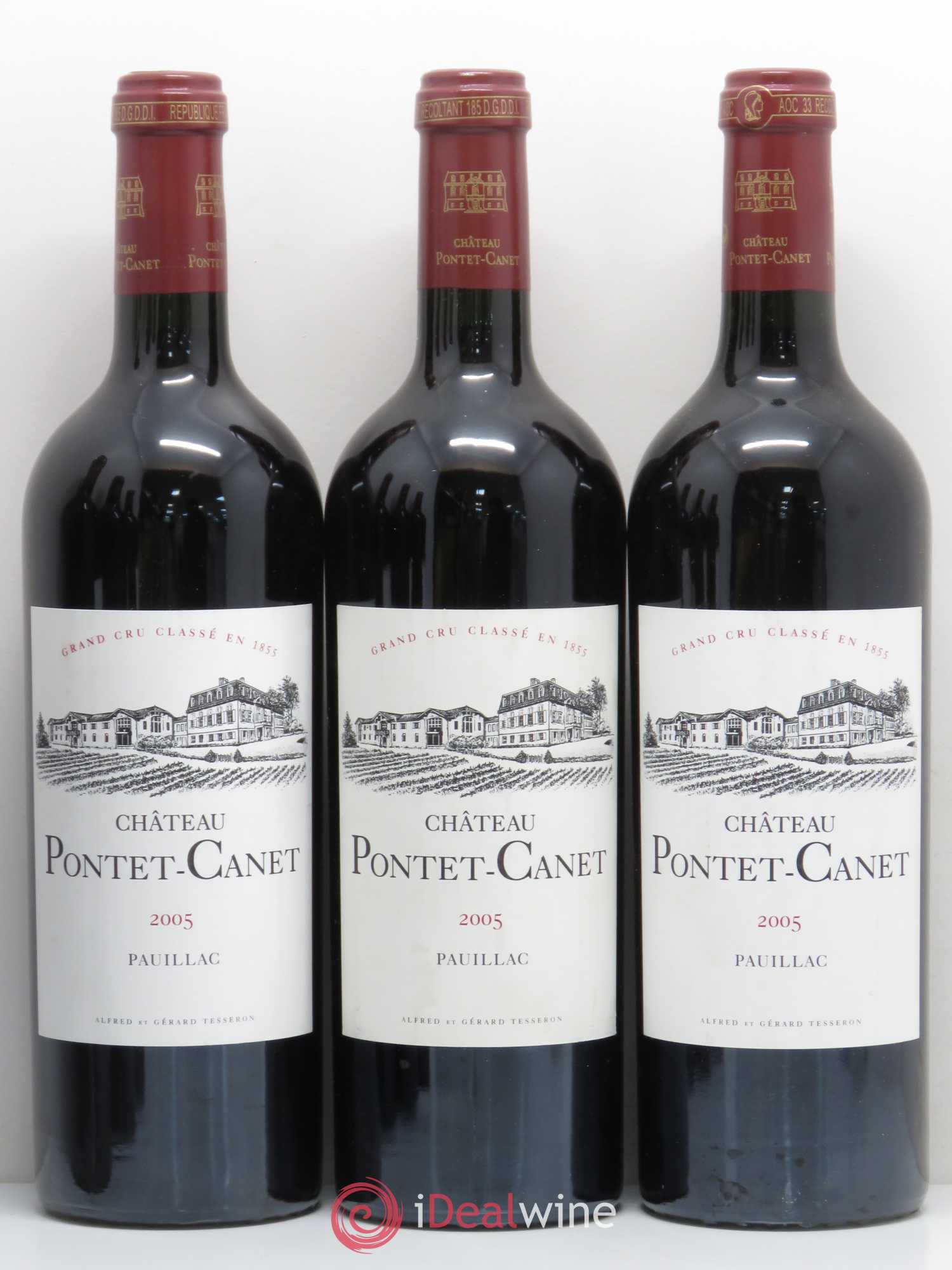 Château Pontet Canet 5ème Grand Cru Classé 2005 - Lot de 6 bouteilles - 1