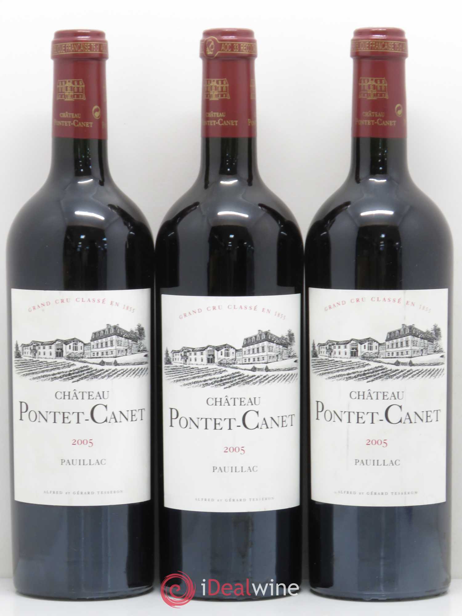 Château Pontet Canet 5ème Grand Cru Classé 2005 - Lot de 6 bouteilles - 3