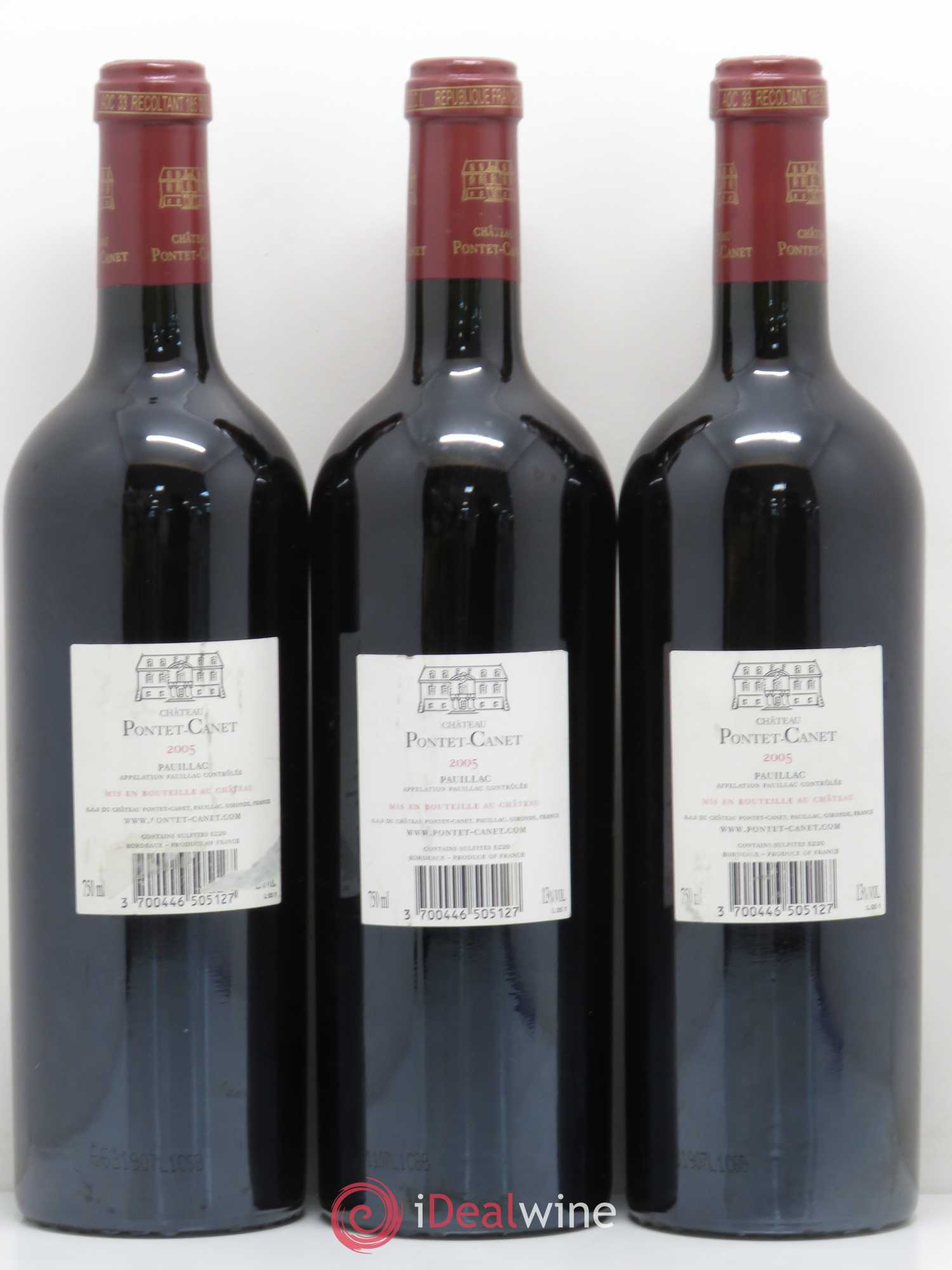 Château Pontet Canet 5ème Grand Cru Classé 2005 - Lot de 6 bouteilles - 4