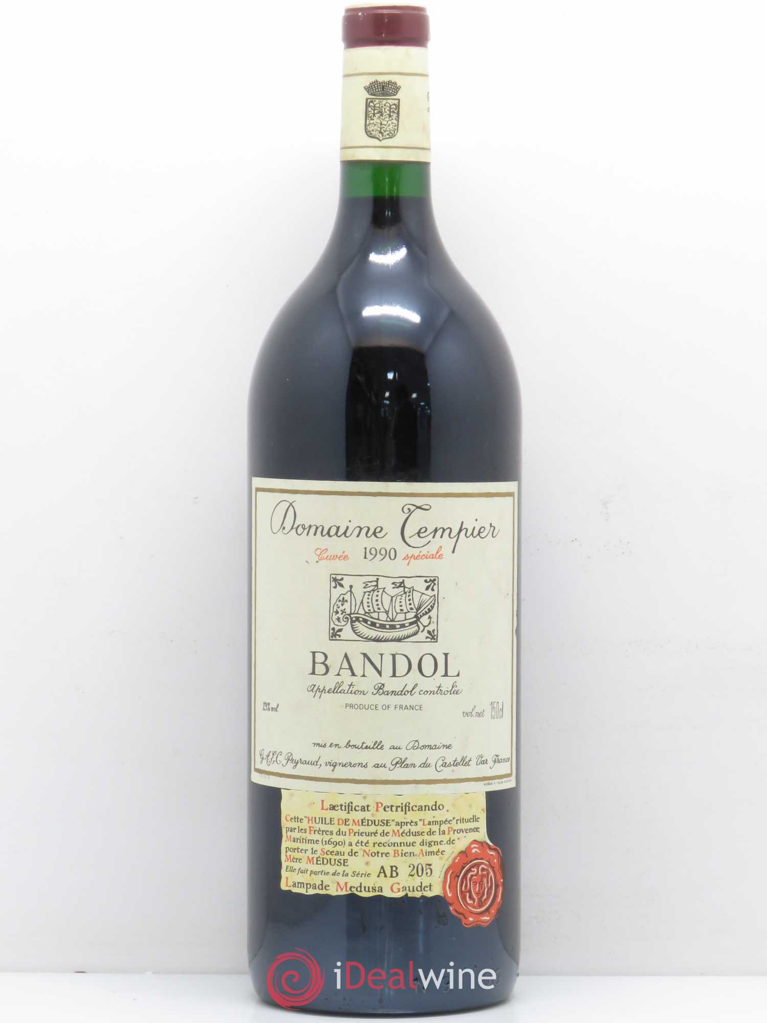 Bandol Domaine Tempier Cuvée spéciale Famille Peyraud 1990 - Lot de 1 magnum - 0