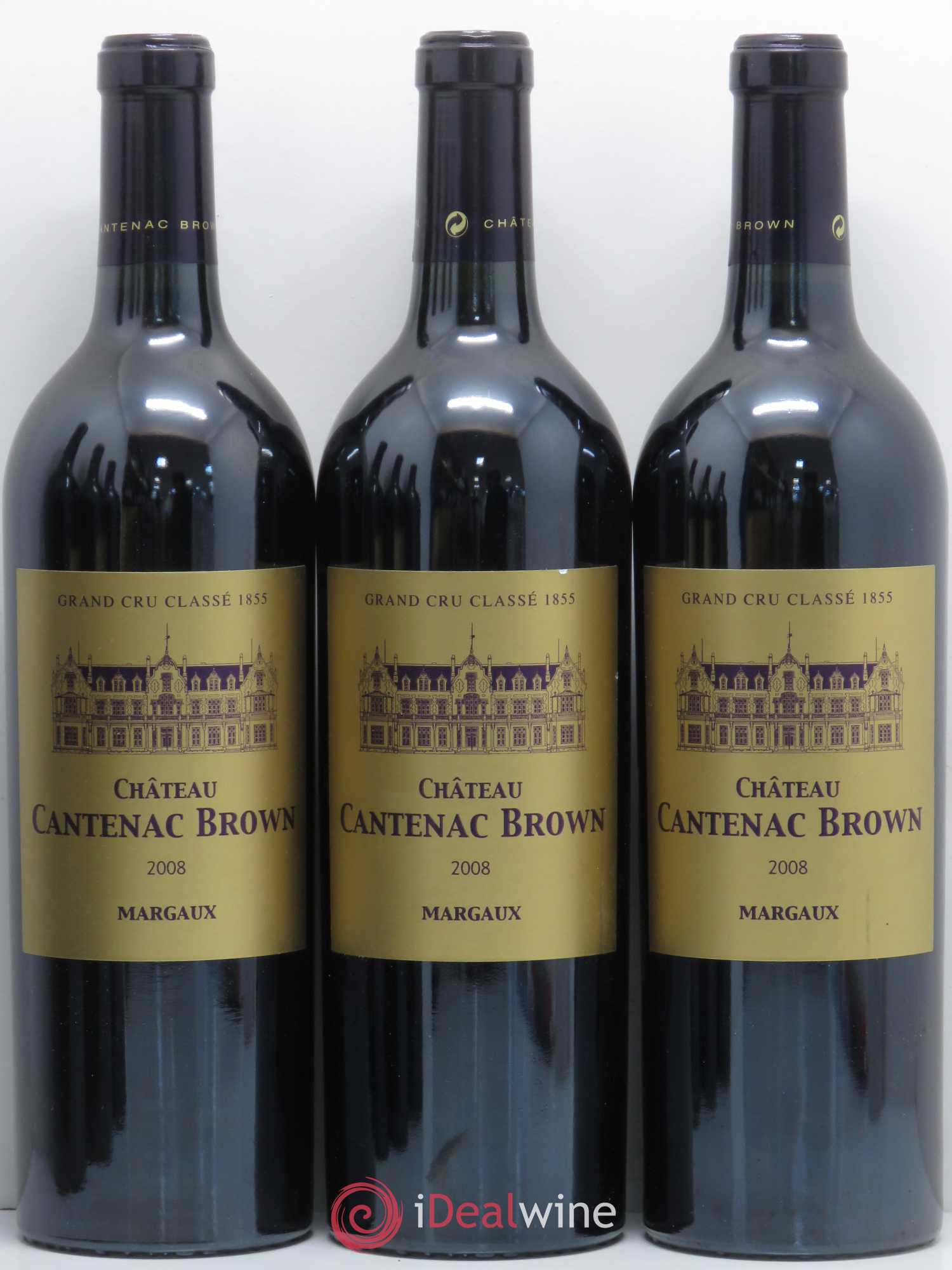 Château Cantenac Brown 3ème Grand Cru Classé 2008 - Lot de 6 bouteilles - 1