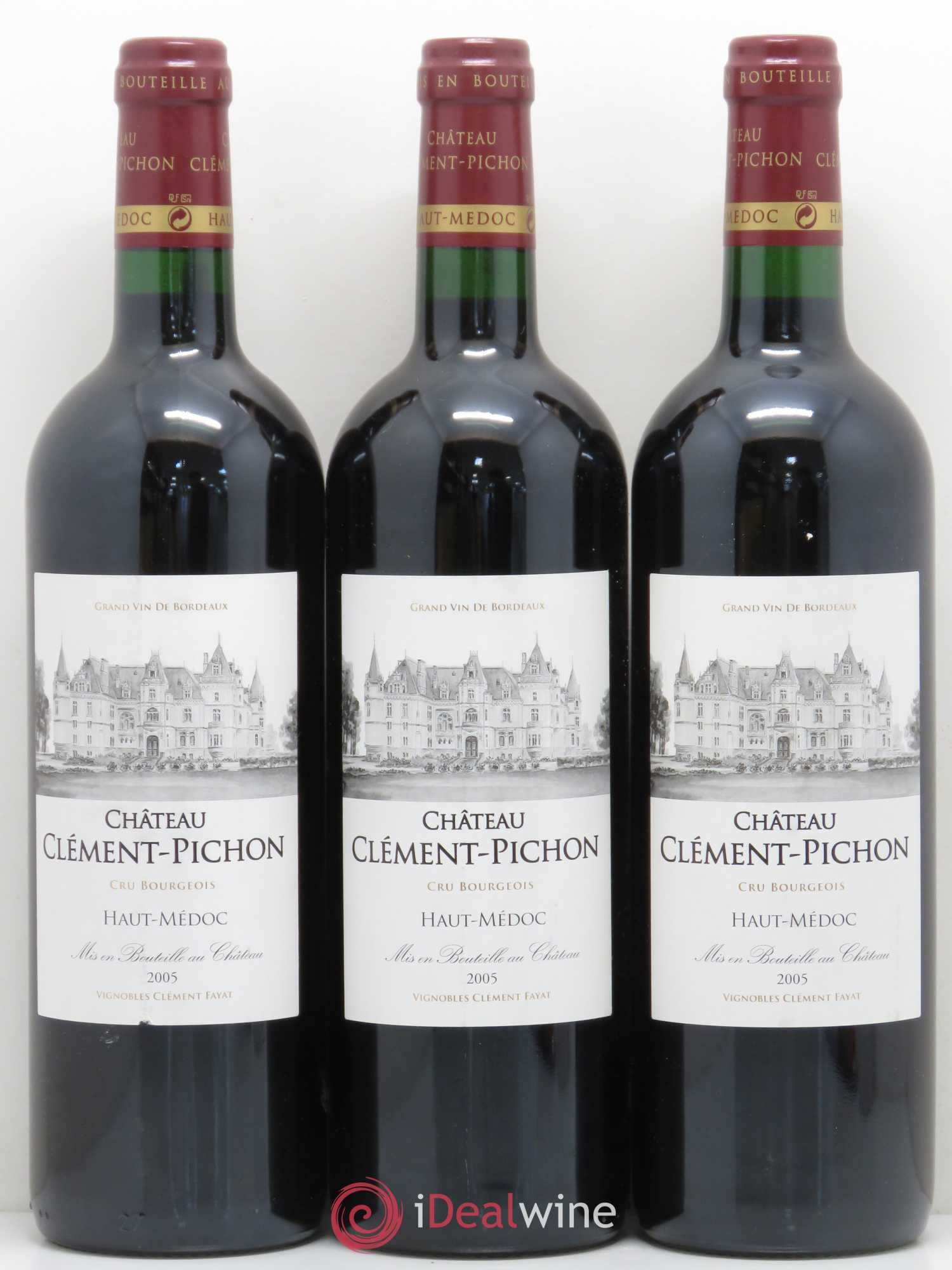 Château Clément-Pichon Cru Bourgeois 2005 - Lot de 12 bouteilles - 1