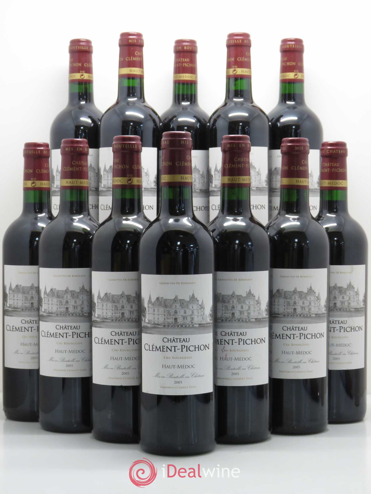 Château Clément-Pichon Cru Bourgeois 2005 - Lot de 12 bouteilles - 0