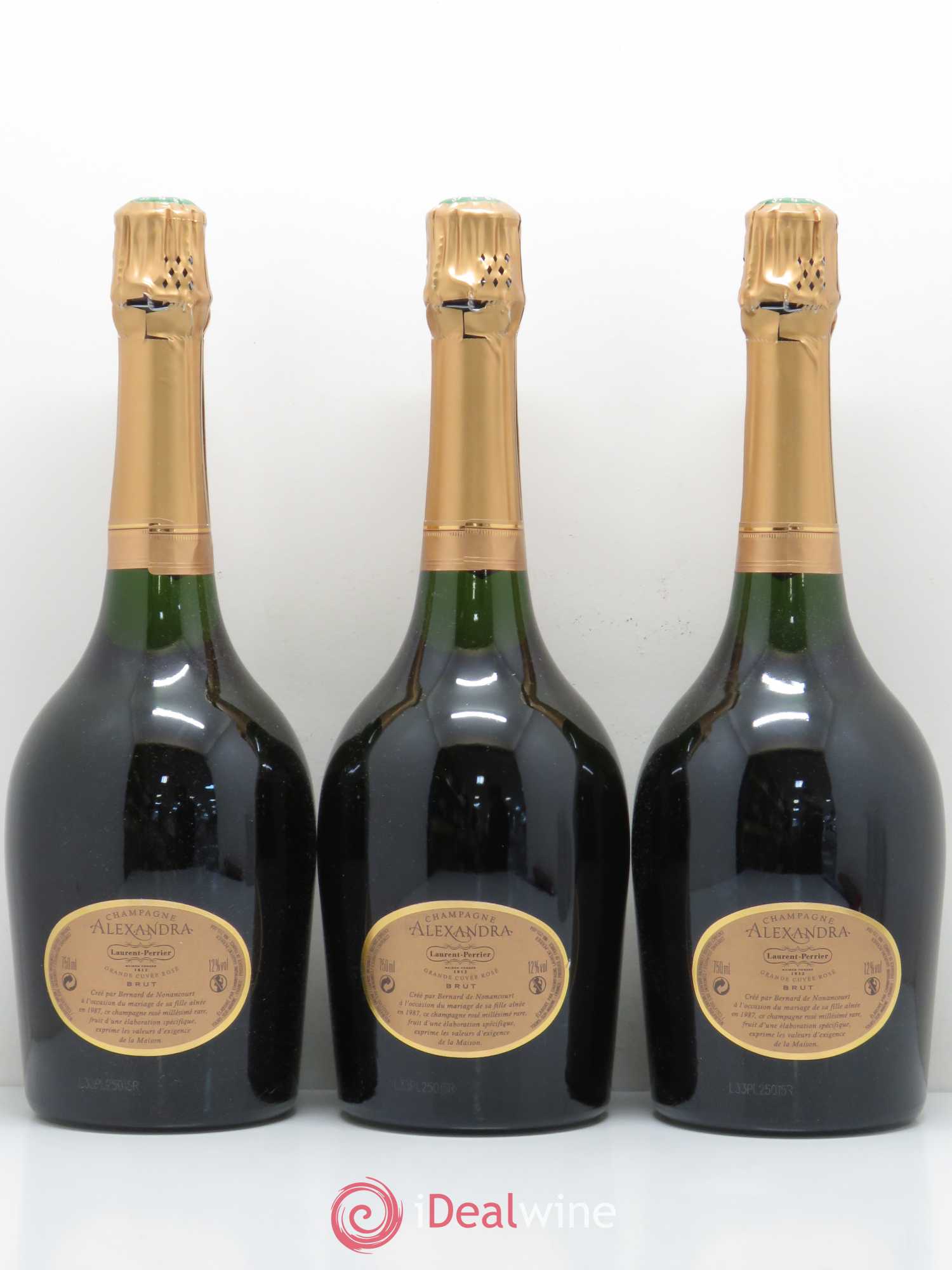 Cuvée Alexandra Laurent Perrier 2004 - Lot de 3 bouteilles - 1