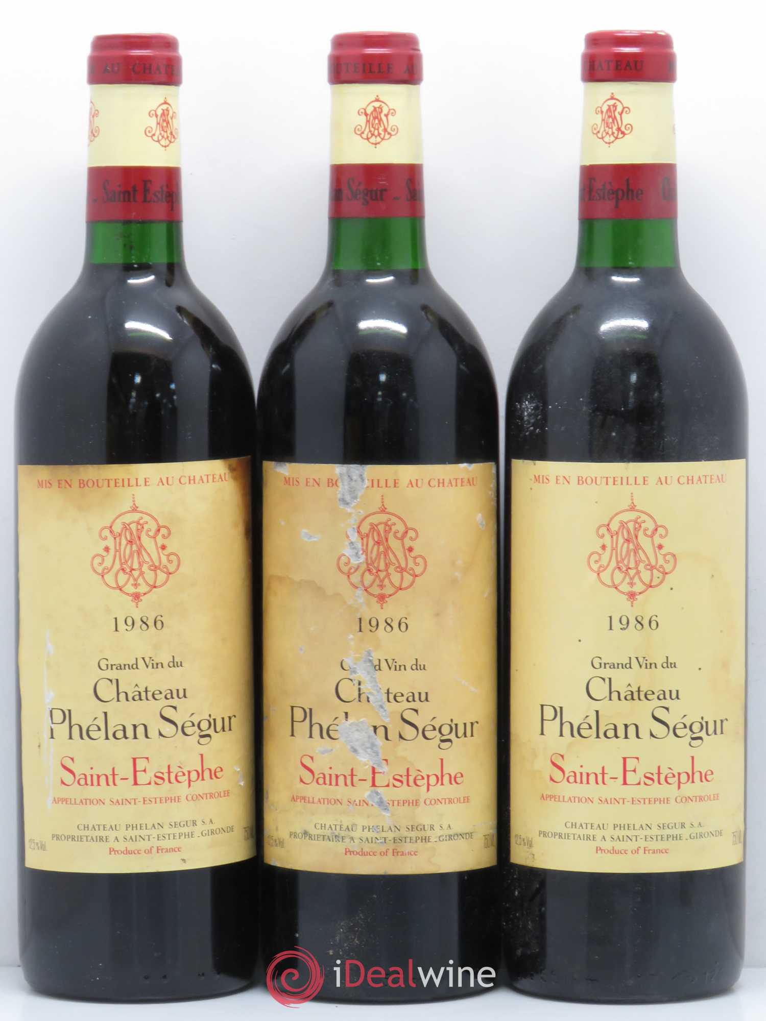 Château Phélan Ségur 1986 - Lot de 6 bouteilles - 2