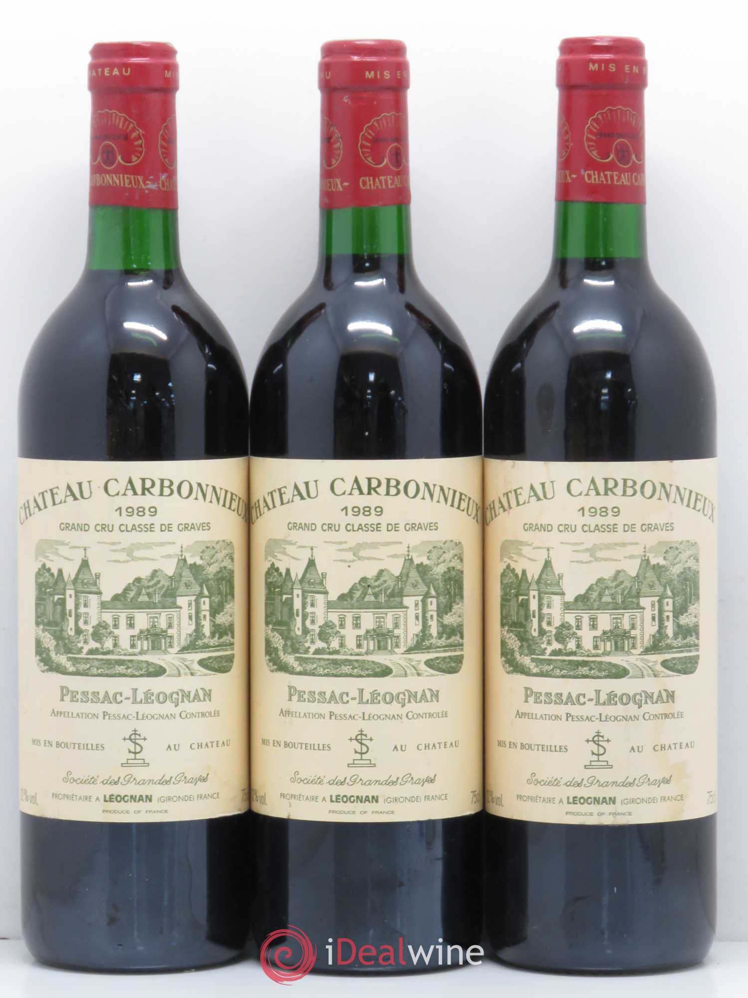 Château Carbonnieux Cru Classé de Graves 1989 - Lot de 6 bouteilles - 2