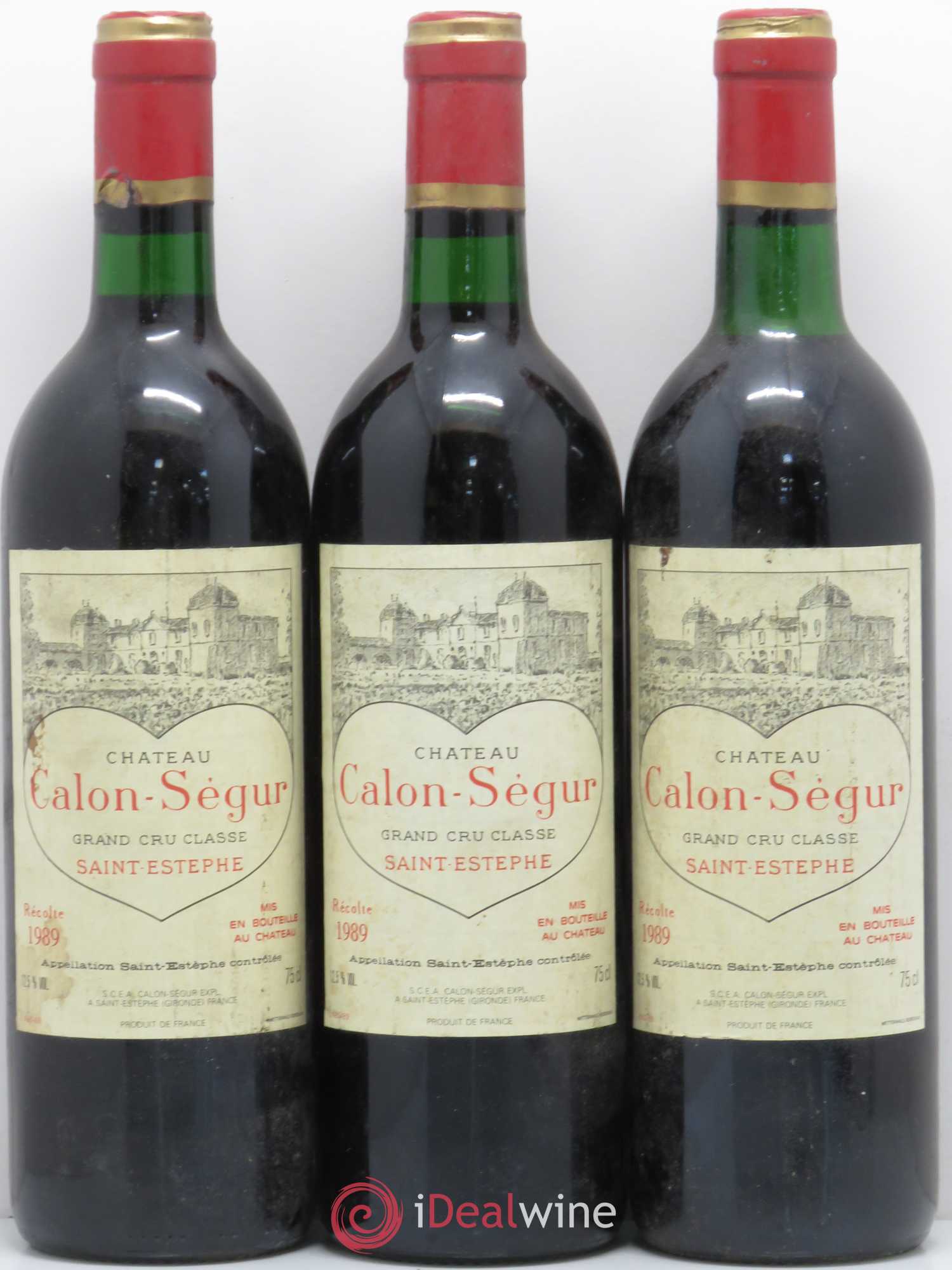 Château Calon Ségur 3ème Grand Cru Classé 1989 - Lot de 5 bouteilles - 1