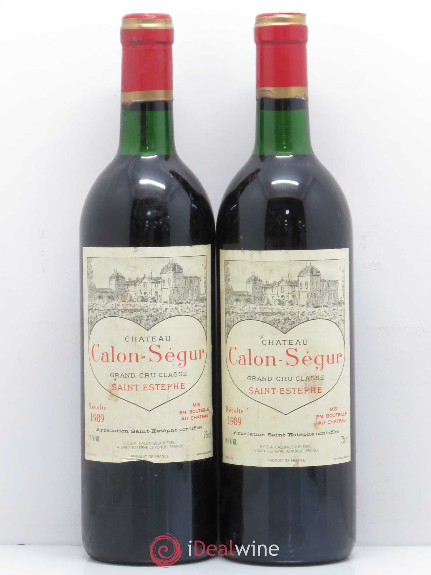 Château Calon Ségur 3ème Grand Cru Classé 1989 - Lot de 5 bouteilles - 2