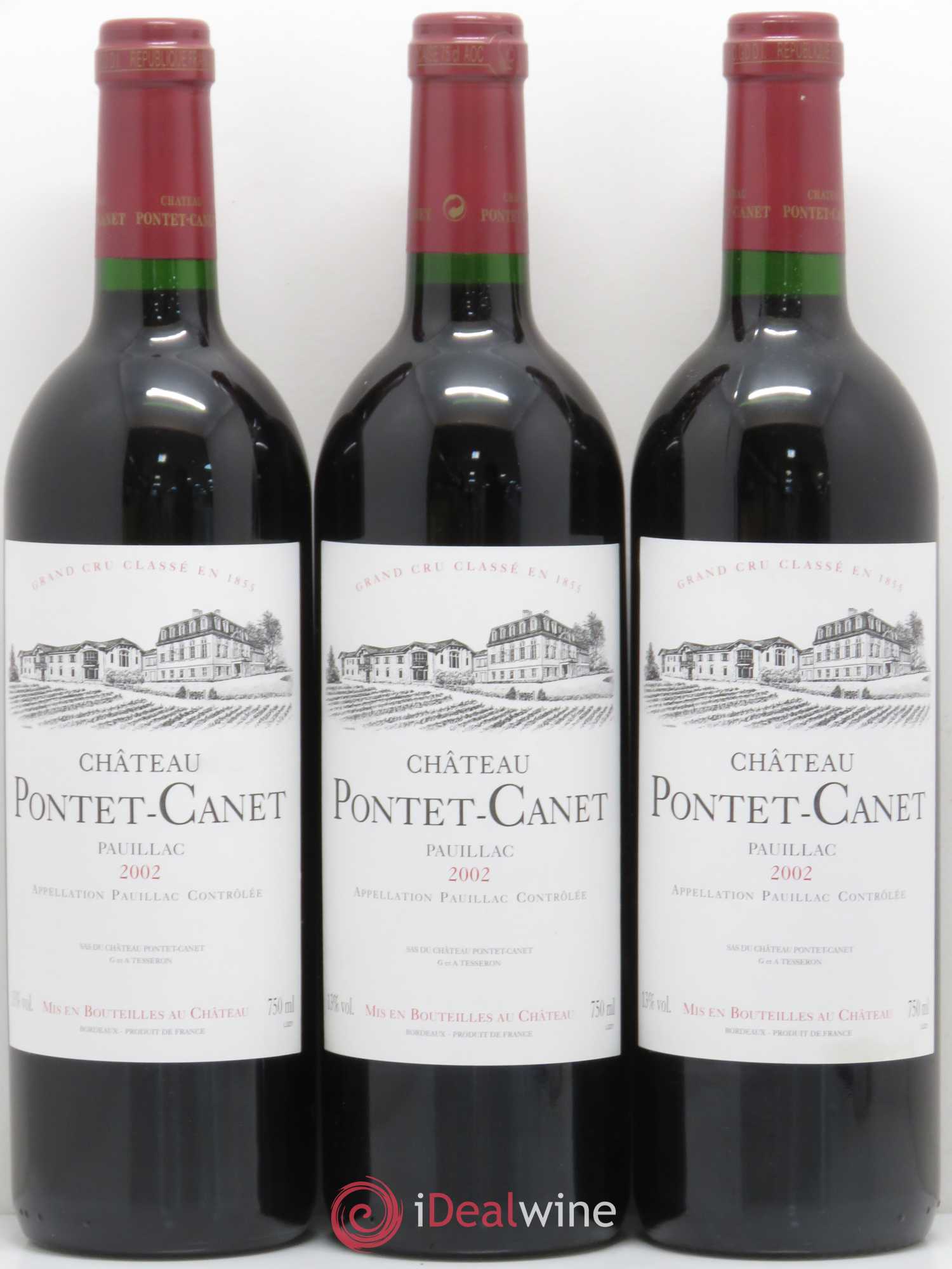 Château Pontet Canet 5ème Grand Cru Classé 2002 - Lot de 6 bouteilles - 2