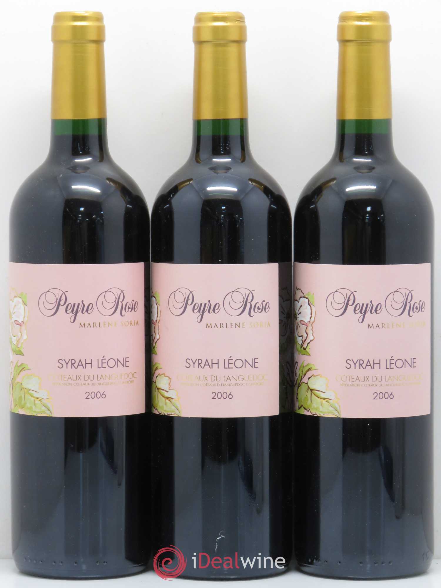 Coteaux du Languedoc Domaine Peyre Rose Belle Léone (anciennement Syrah Léone) Marlène Soria 2006 - Lot de 6 bouteilles - 1