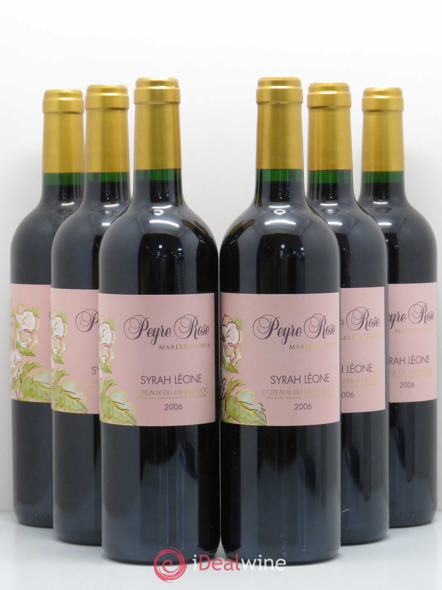 Coteaux du Languedoc Domaine Peyre Rose Belle Léone (anciennement Syrah Léone) Marlène Soria 2006 - Lot de 6 bouteilles - 0