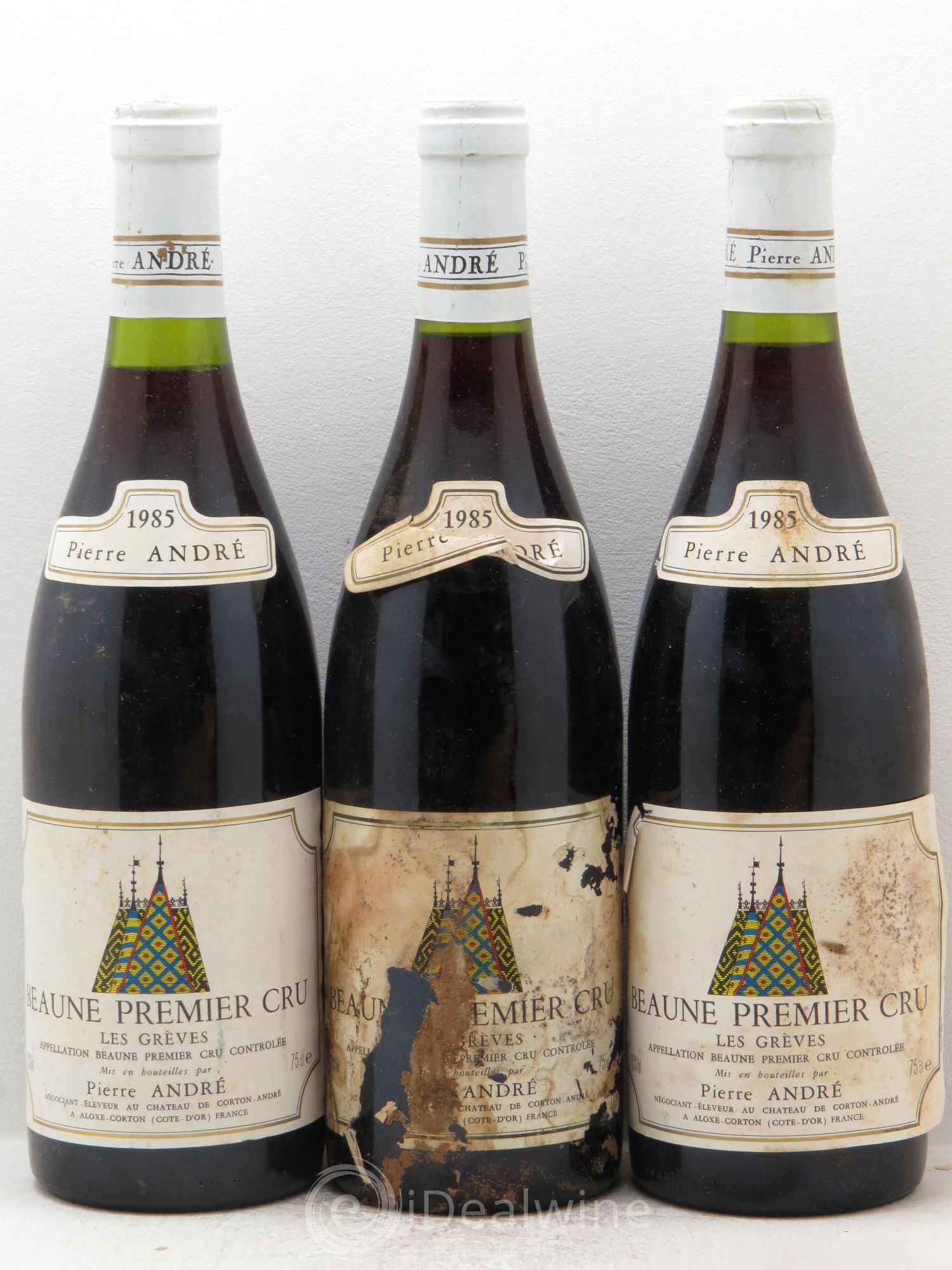 Beaune 1er Cru Pierre André 1985 - Posten von 3 Flaschen - 0