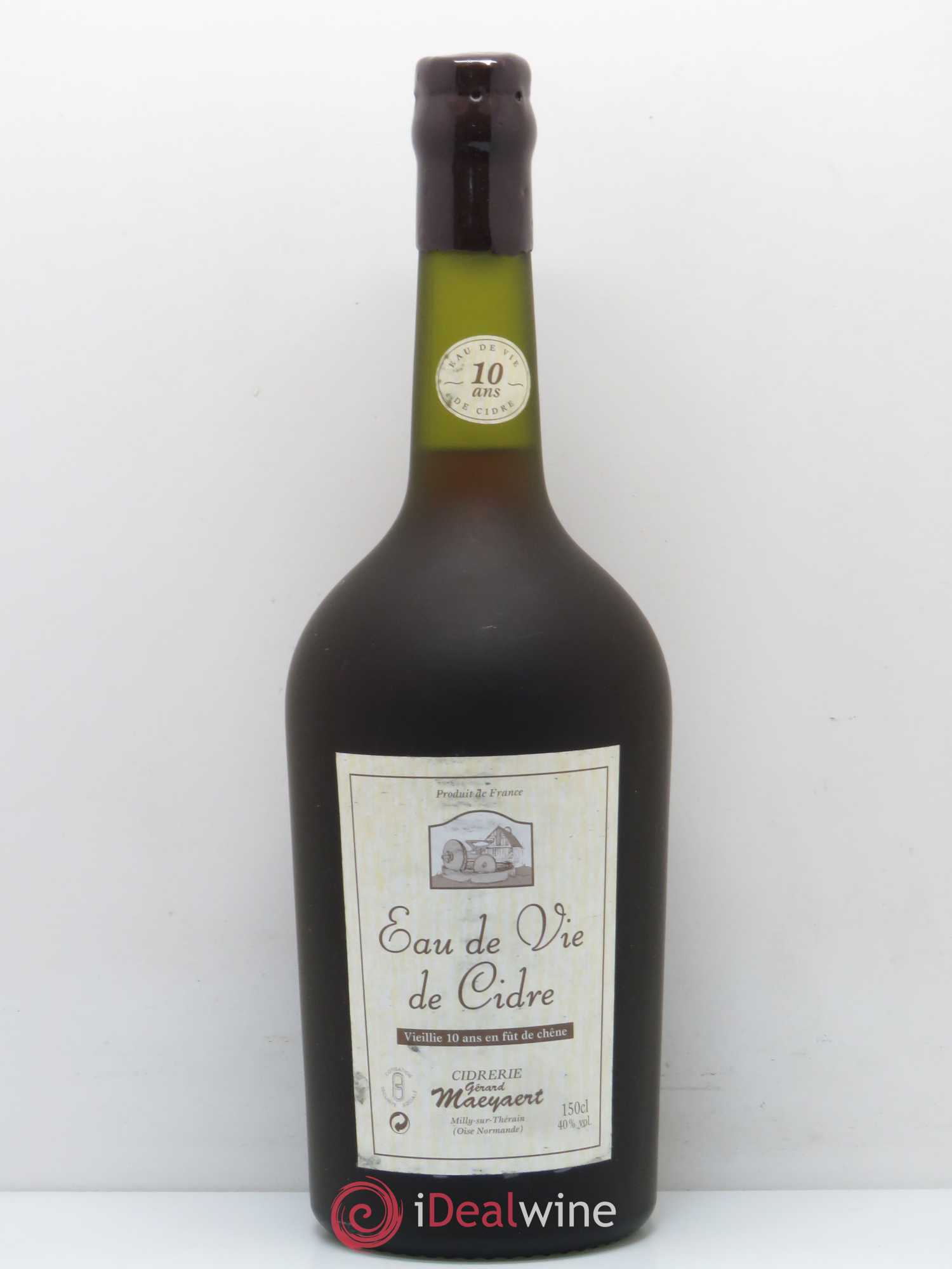 Alcools divers Eau de vie de Cidre vieillie 10 ans Maeyaert - Posten von 1 Magnum - 0